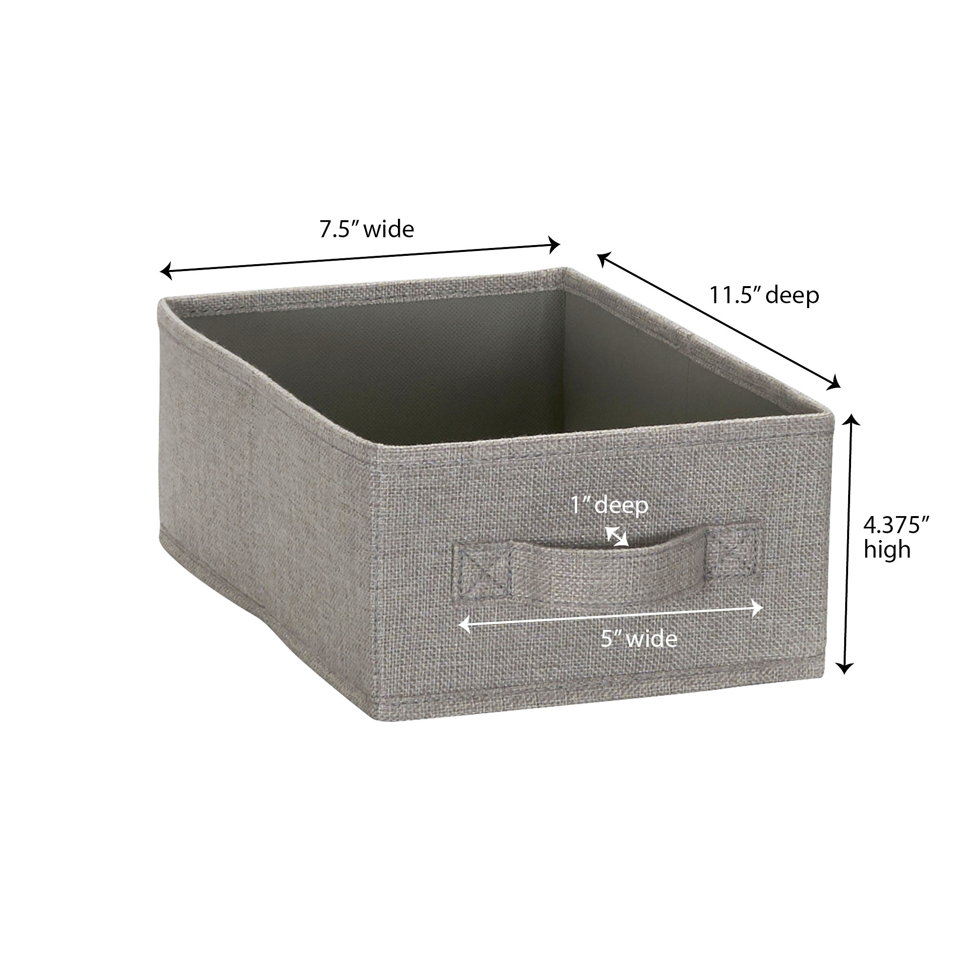 Simplify 12.52-in x 4.06-in Gray Plastic Stackable Drawer Divider in the Drawer  Organizers department at