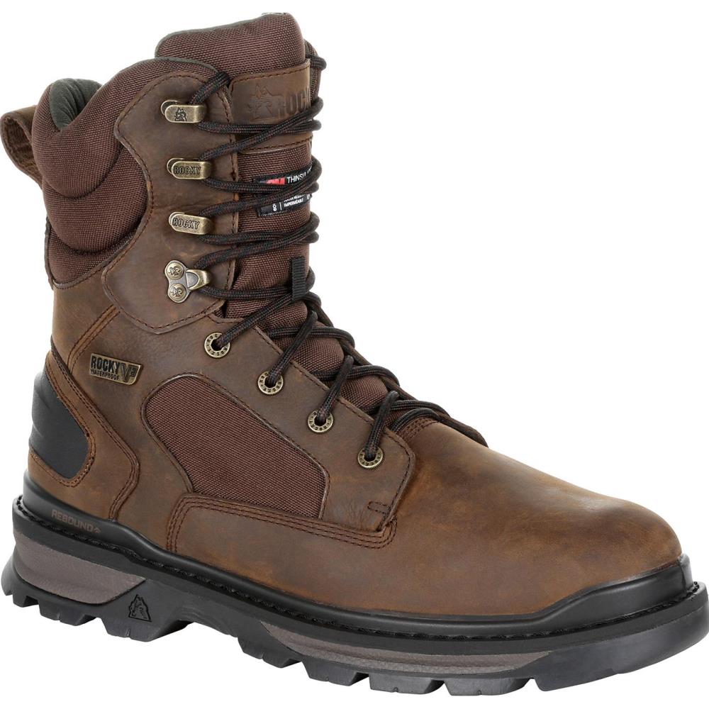 Rocky RKS0415  M  110 Men's Brown Waterproof Boots Size: 11 Medium