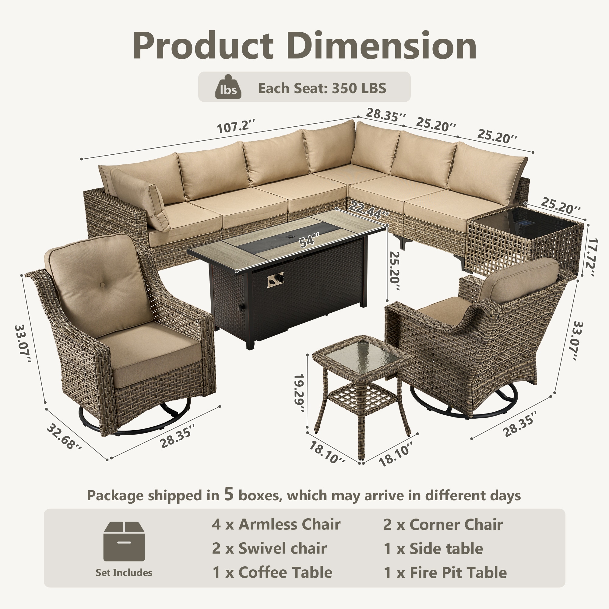 XIZZI XIHOPFPRC60I6-IFP Patio-Sofas-Daybeds - View #10