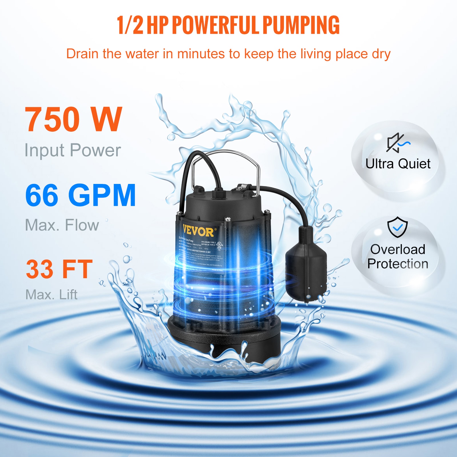 VEVOR WSBZT05HP110V0T0WV1 pumps - View #3