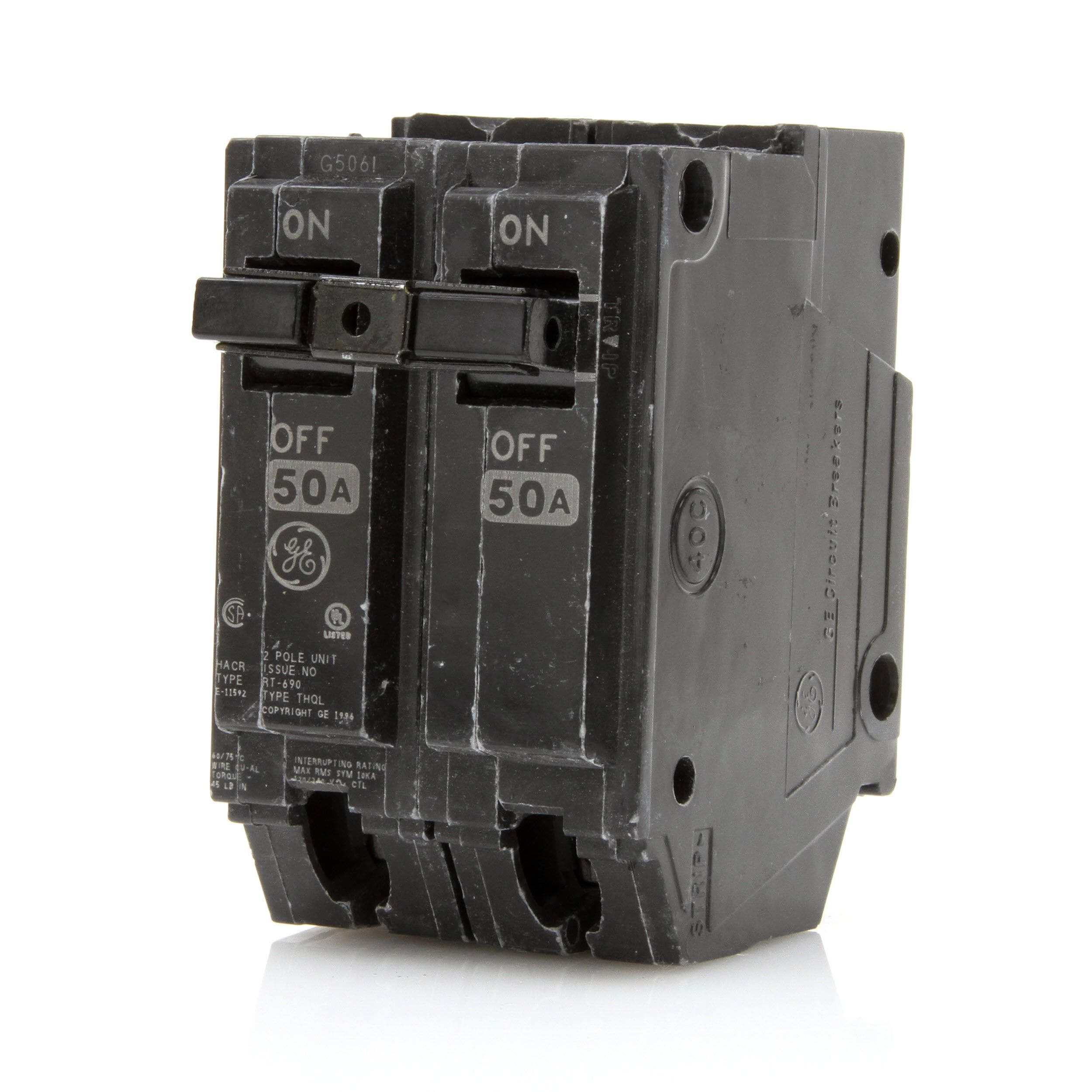 GE General Electric Circuit Breaker 50a 2 Pole Rt-660 for sale online 