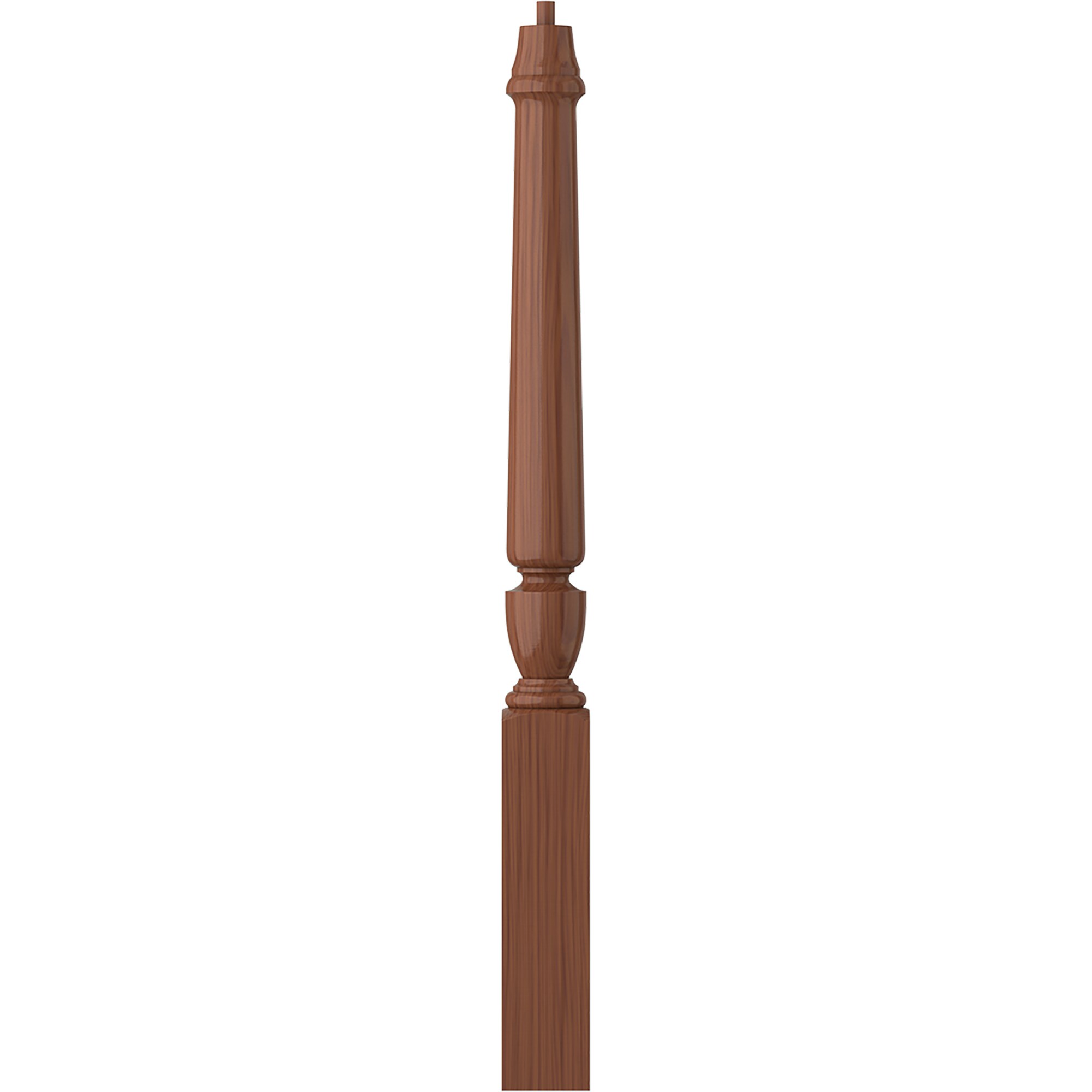 L.J. Smith Stair Systems LJP-3010-C Regent 3.5-in x 43-in Unfinished Cherry Starting Stair Newel Post