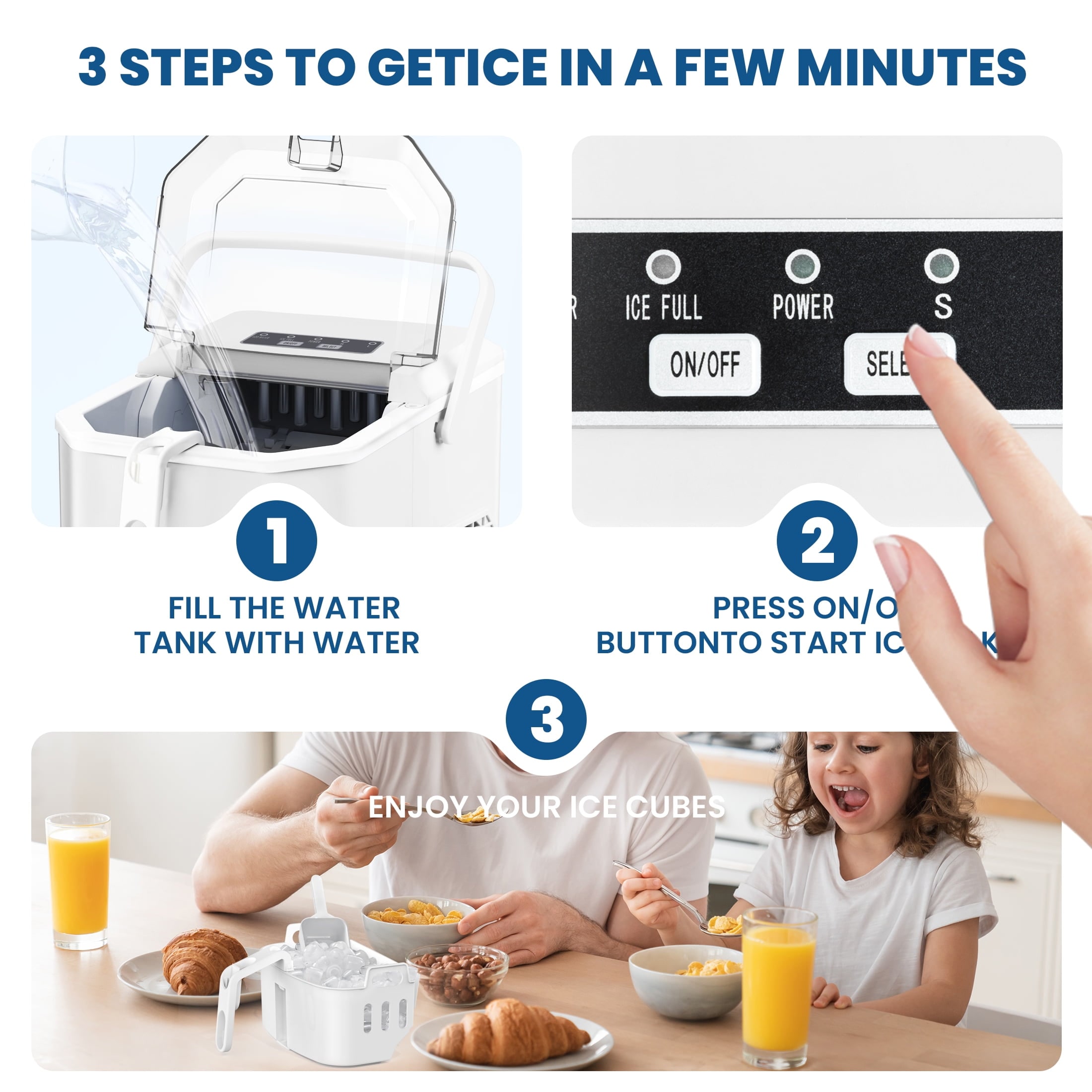 COWSAR Z5822G-WHITE Ice-Makers - View #4