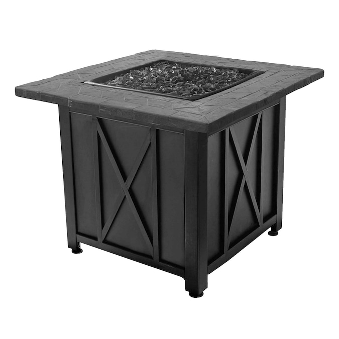 Endless Summer 30-in W 30000-BTU Black Steel Propane Gas Fire Pit in the  Gas Fire Pits department at Lowes.com