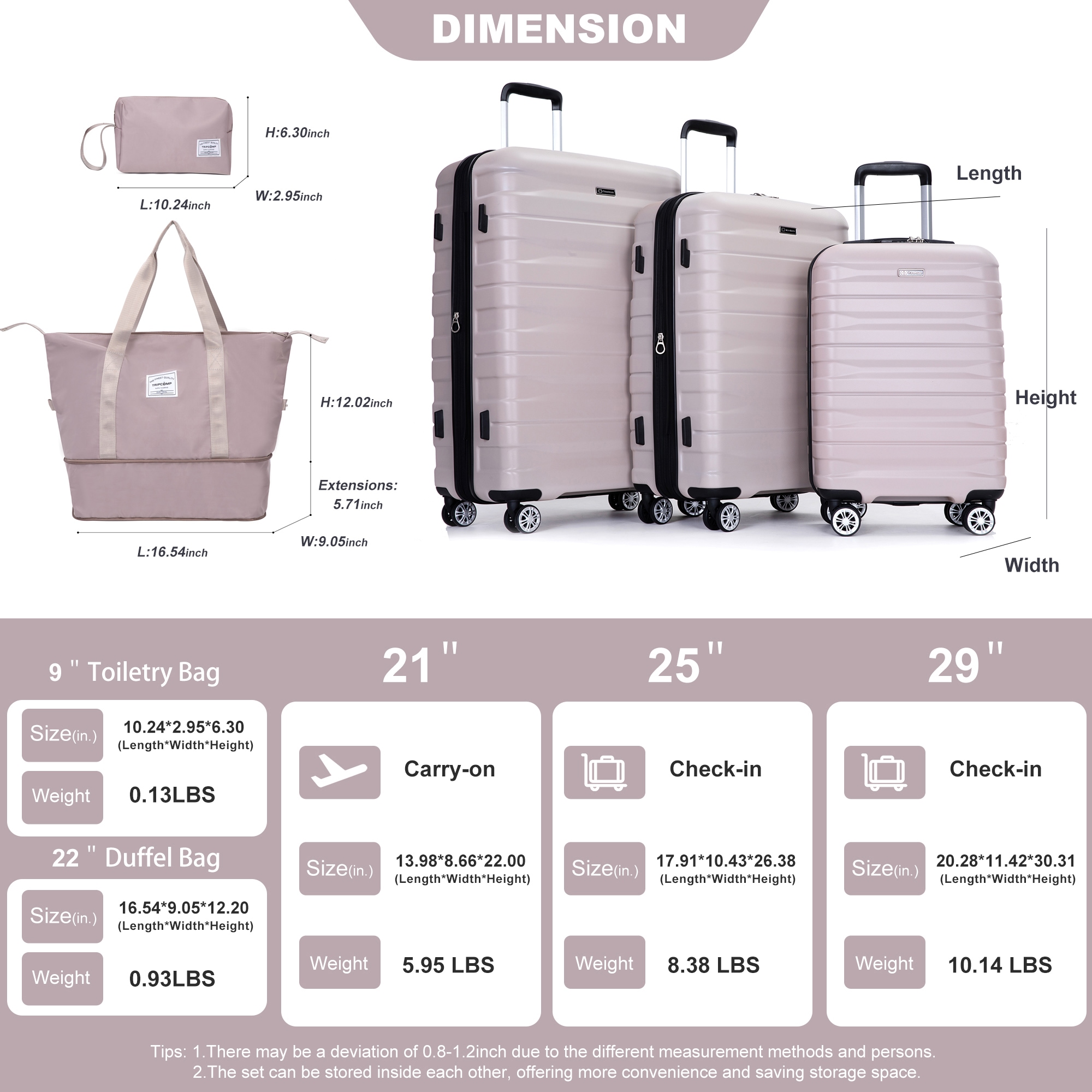 SINOFURN SYD9400014SD Luggage-And-Luggage-Sets - View #2