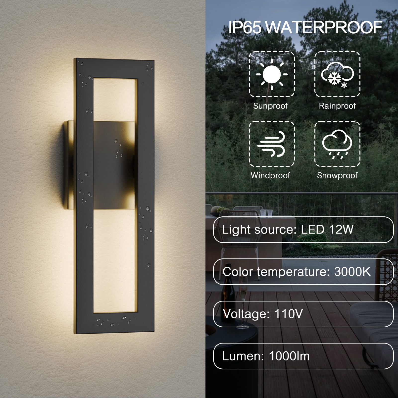 LamQee 06FTL0272ABB Outdoor-Wall-Lighting - View #3