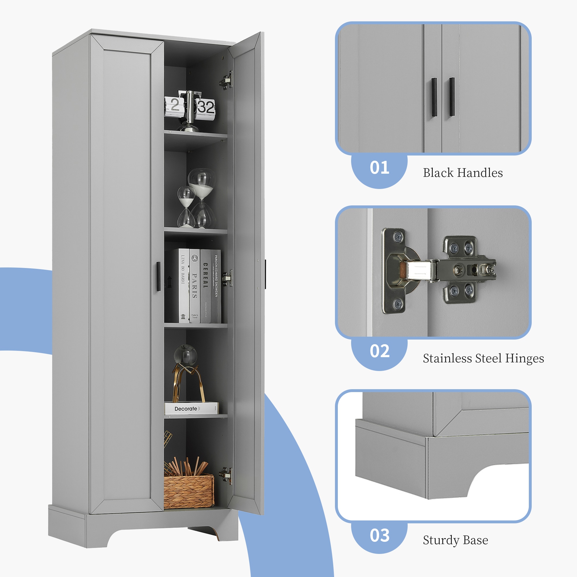 ModernLuxe L3P-N725P181207E Bathroom-Wall-Cabinets - View #6