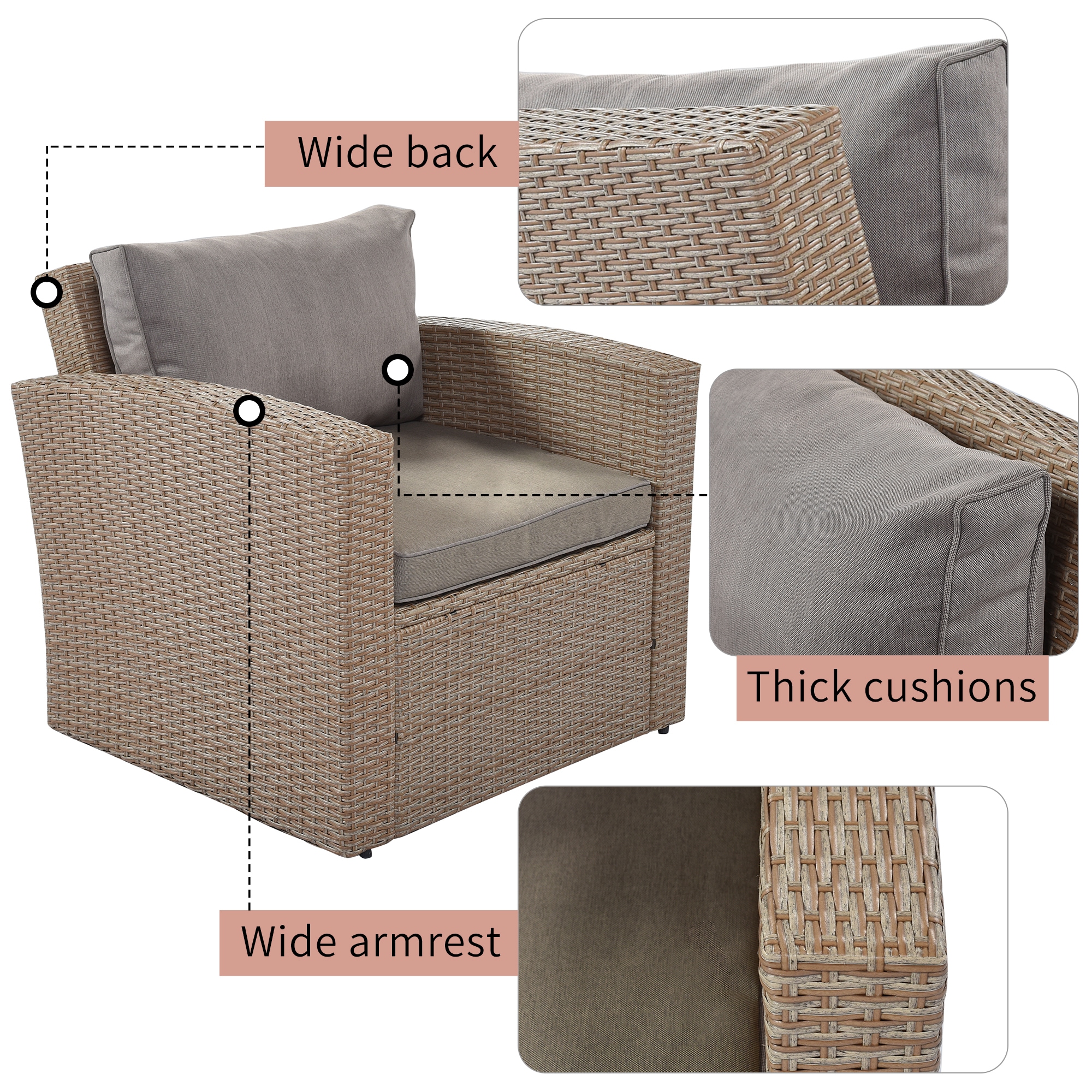 Flynama YC-V-0261AAE Patio-Conversation-Sets - View #12