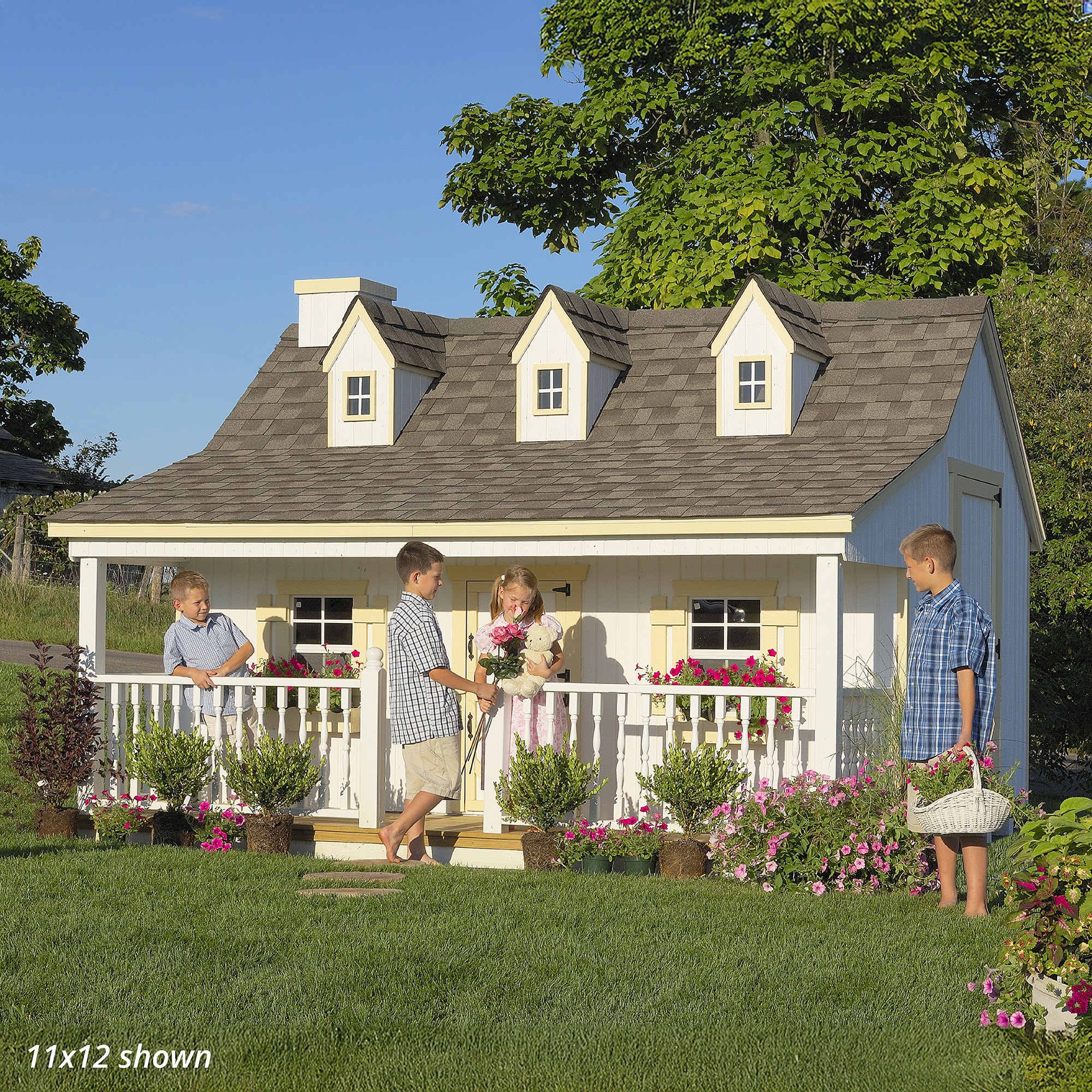 Little Cottage Co 11X12 PC-PNK-LFT playhouses - View #6