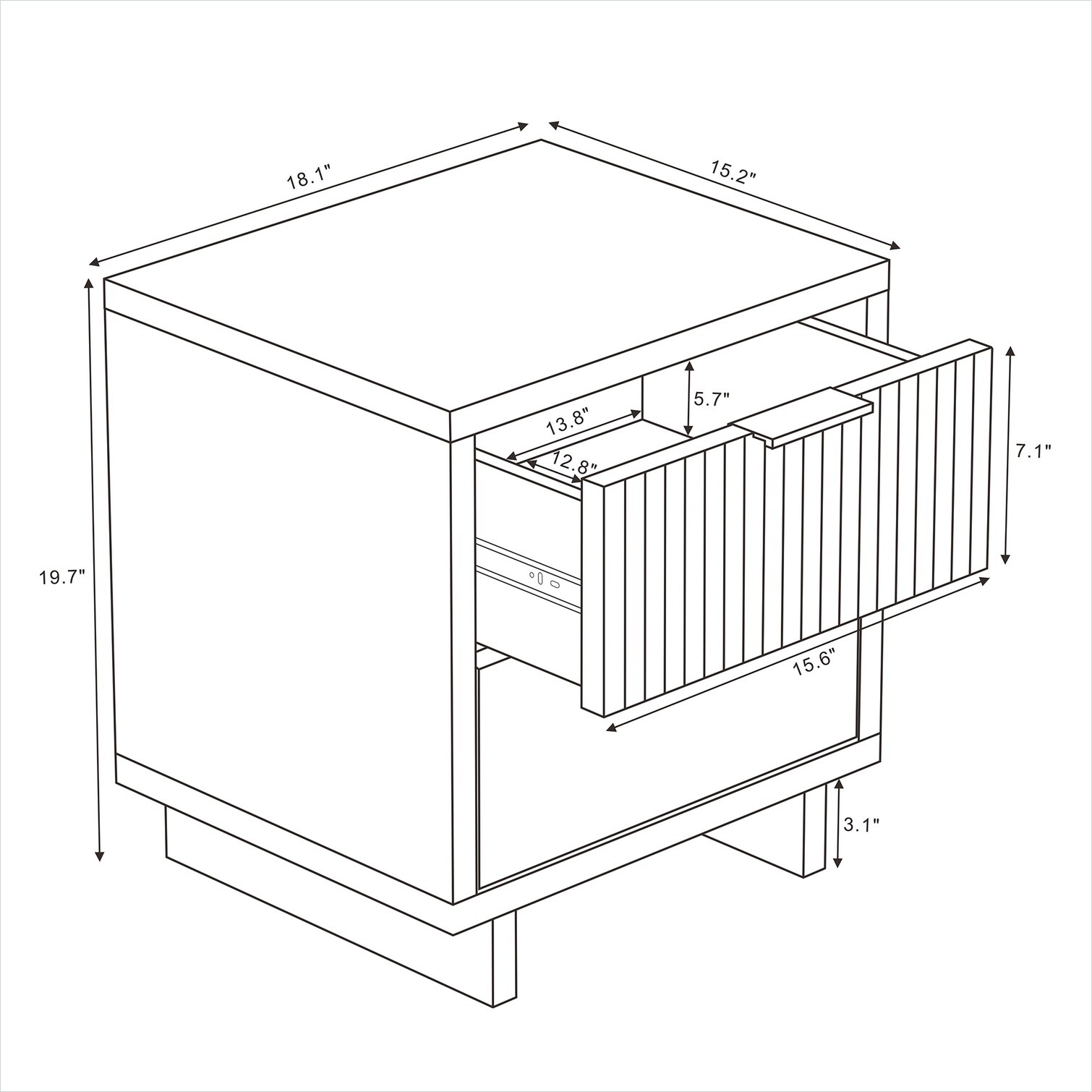 SUNCREAT 2N6FT4RL3ATB nightstands - View #4