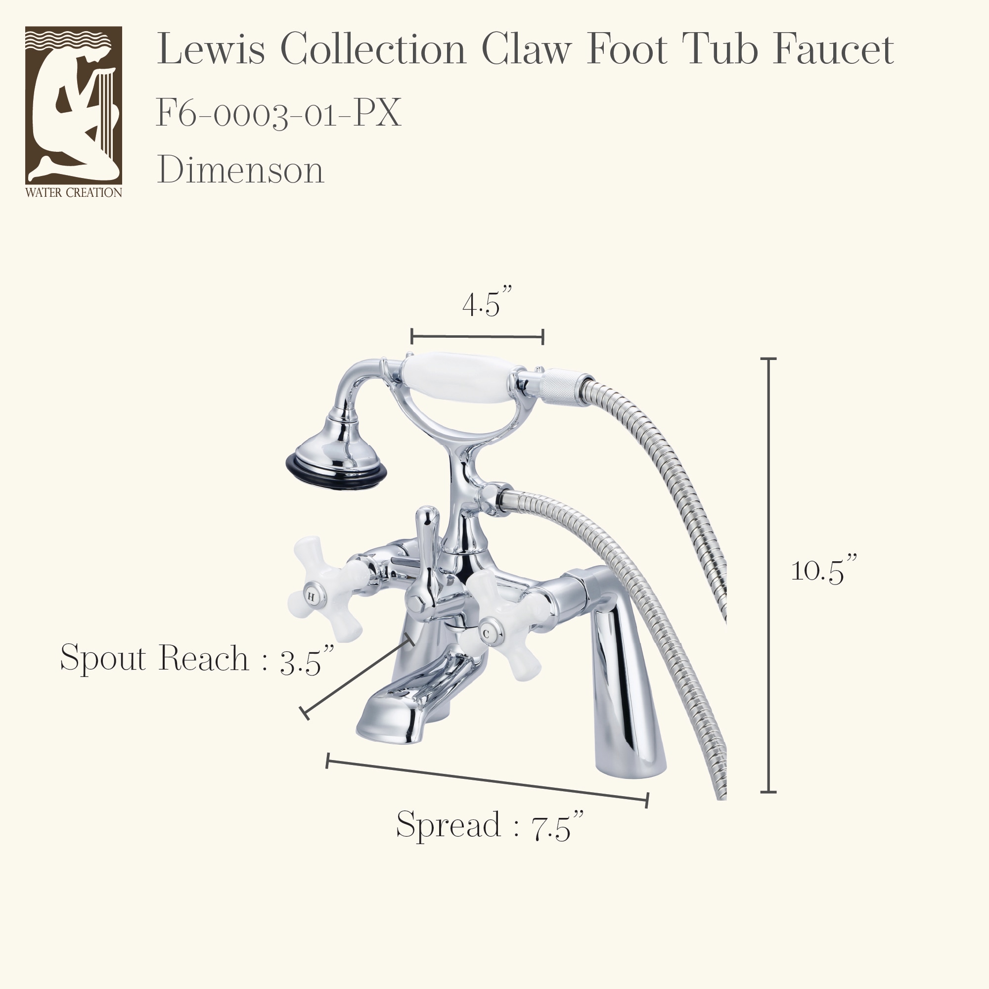 Water Creation F6-0003-01-PX Roman-Tub-Faucets - View #4