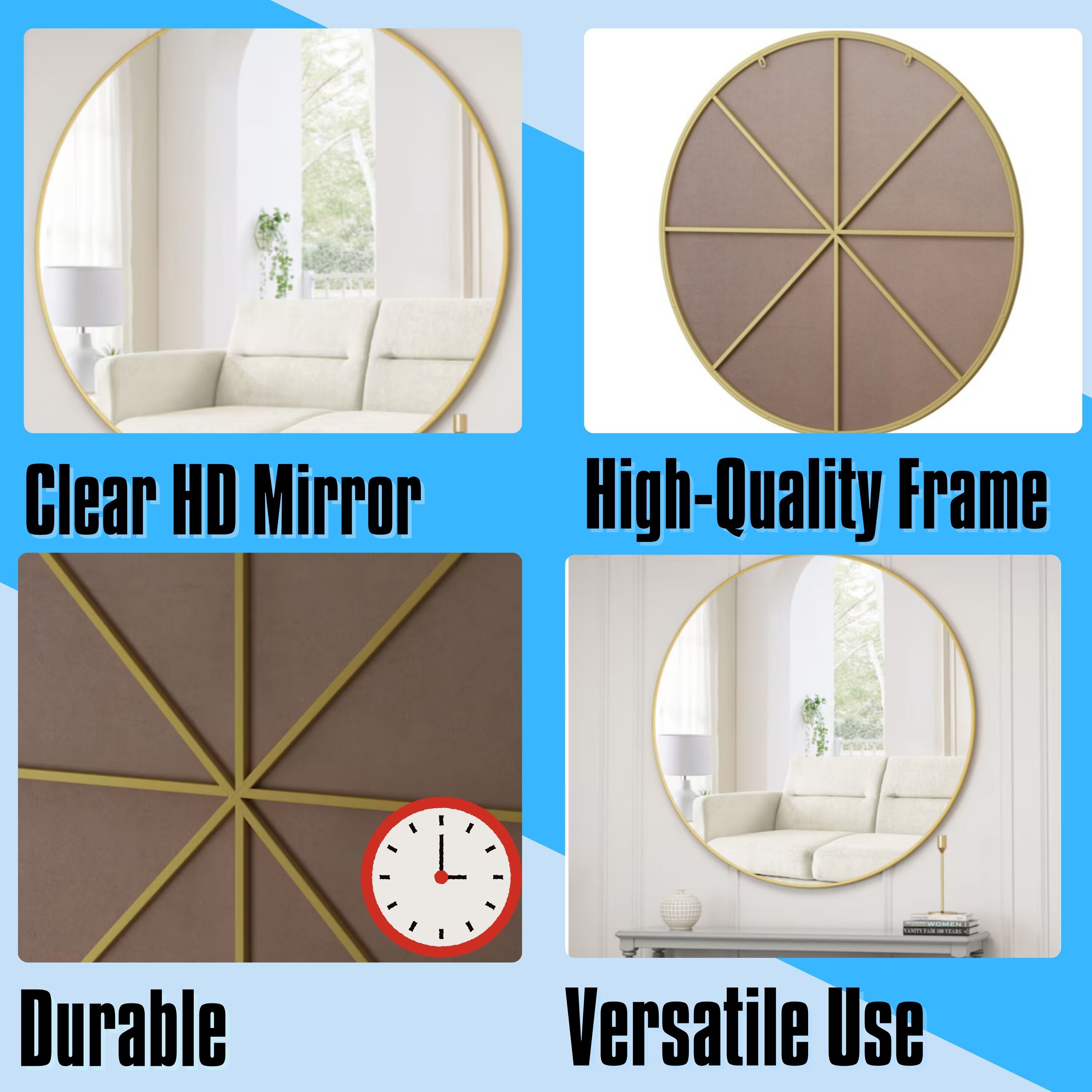 ToolCat BZ-2-20-JYG Framed-Bath-Mirrors - View #2