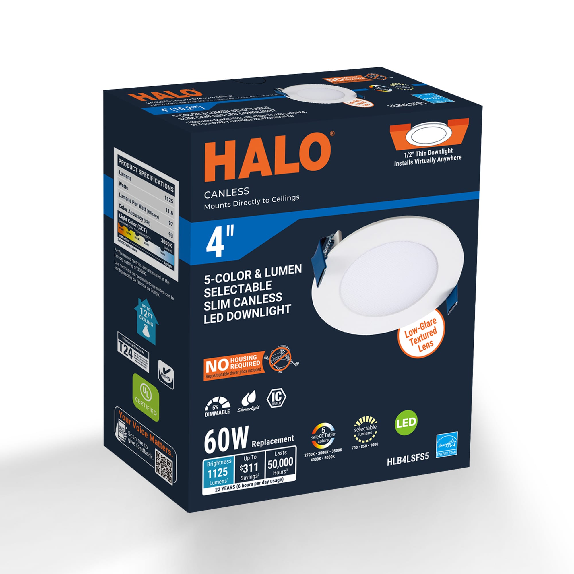 Halo HLB4LSFS5 Led-Retrofit-Downlight - View #2