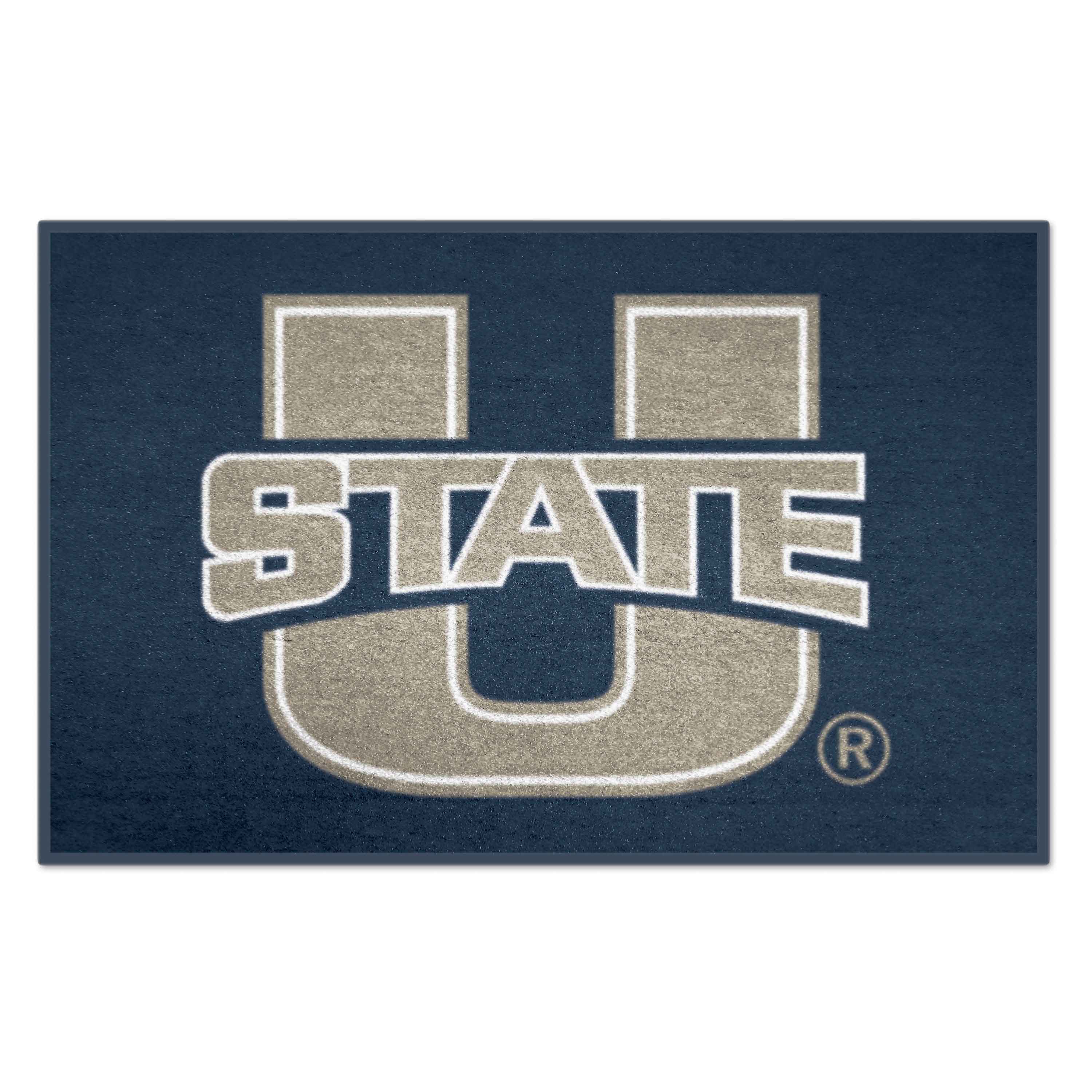 FANMATS 2538 Utah State University 2 x 3 (ft) Tufted Nylon Multicolor Rectangular Indoor Solid Machine washable Throw rug