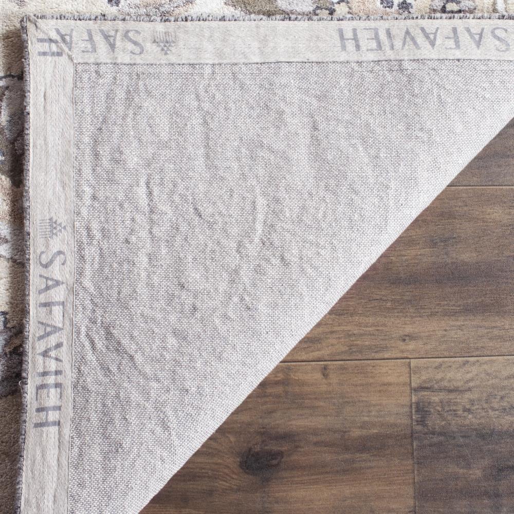 Beige and Multi 4' x 6' Hand-Tufted Wool Area Rug