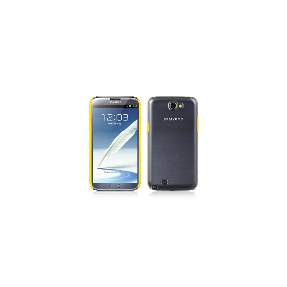 Dream Wireless DRMW102 DreamWireless TPRSAMNOTE2YLCL Samsung Galaxy Note 2 PC Plus TPR Clear Case with- Yellow Trim