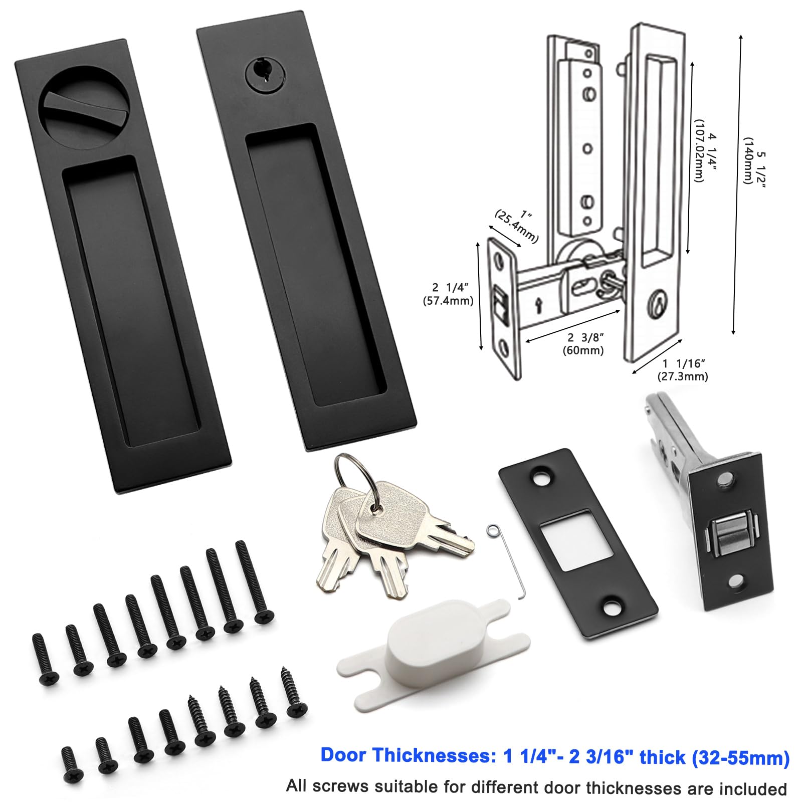 Lukvuzo LLU0814L210 Pocket-Door-Hardware-Kits - View #4