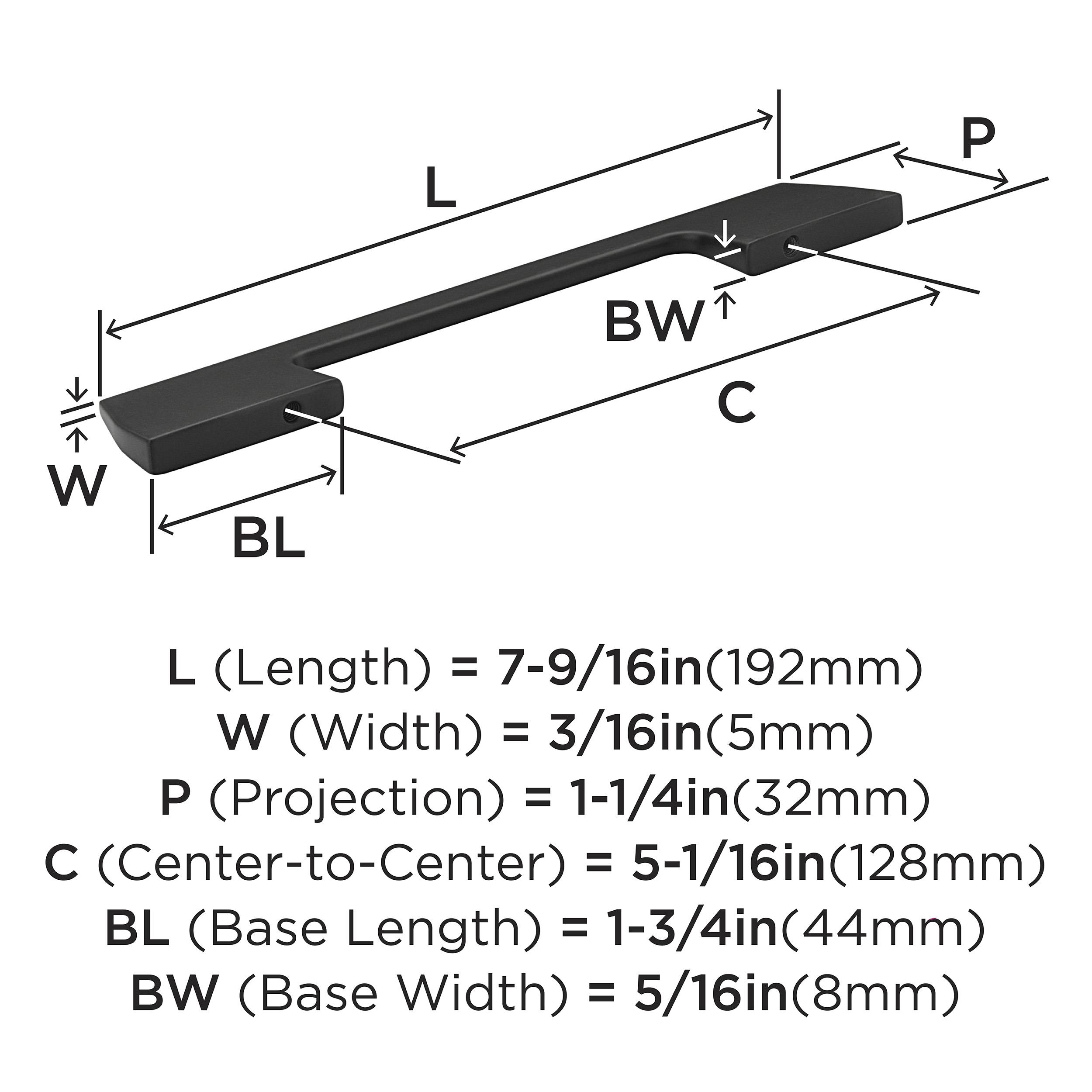 Amerock 10VMP37301MB Cabinet-Pulls - View #4