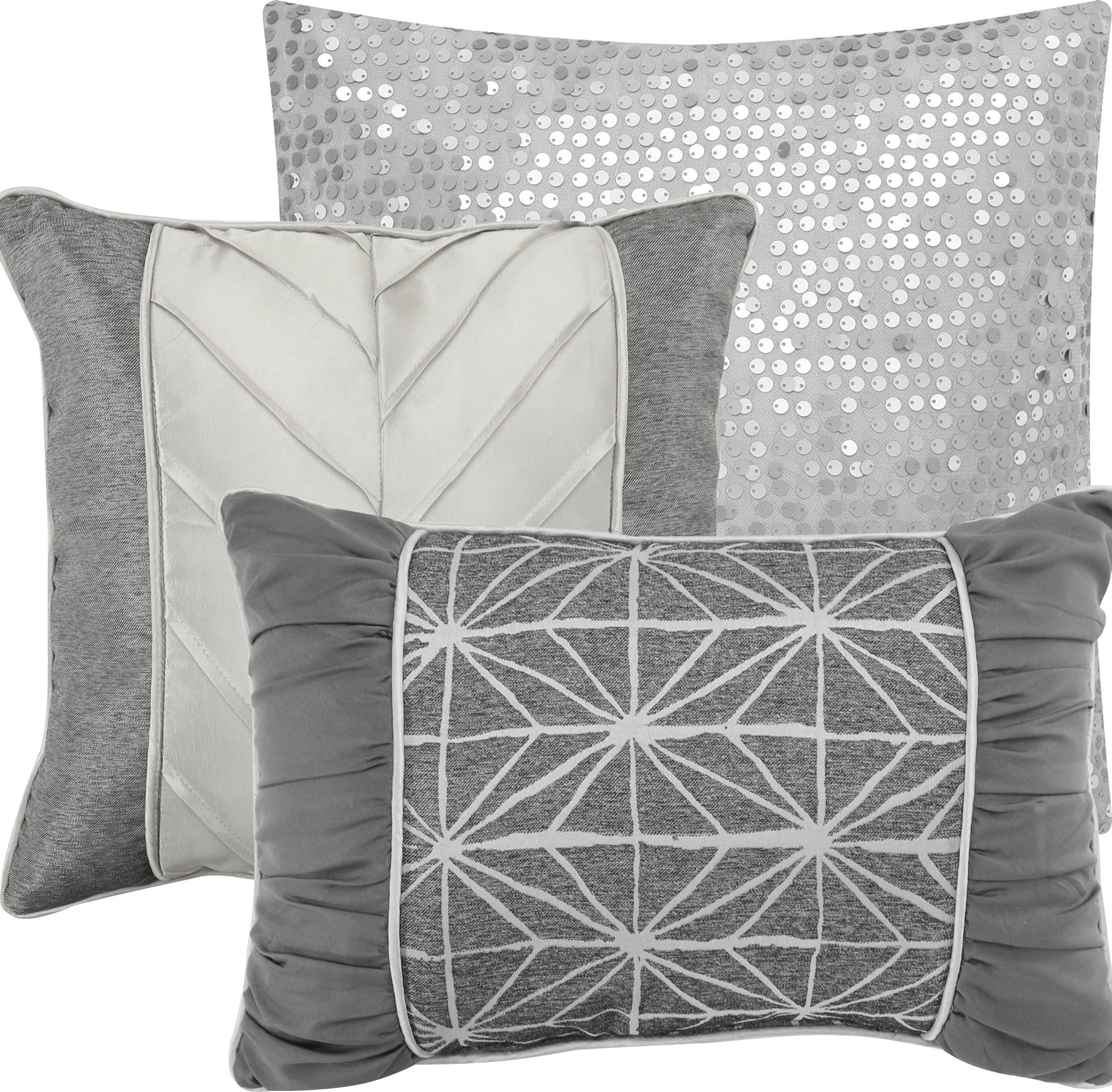 Nanshing TRINITY6-K-GREY bedding - View #2