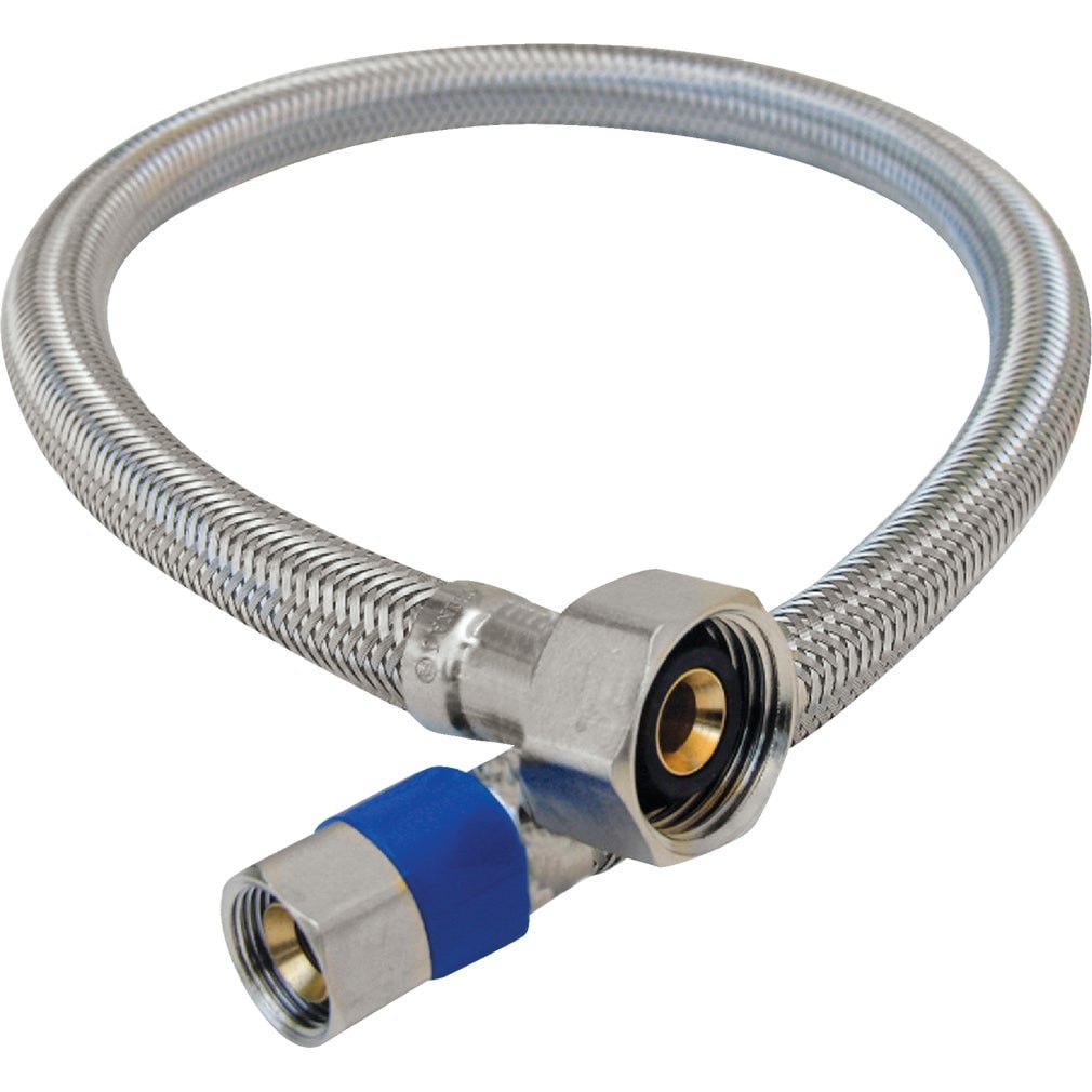 LASCO  3/8-inch Compression x 1/2-inch FIP 16-inch Stainless Steel Braided Water Supply - 50-Pack