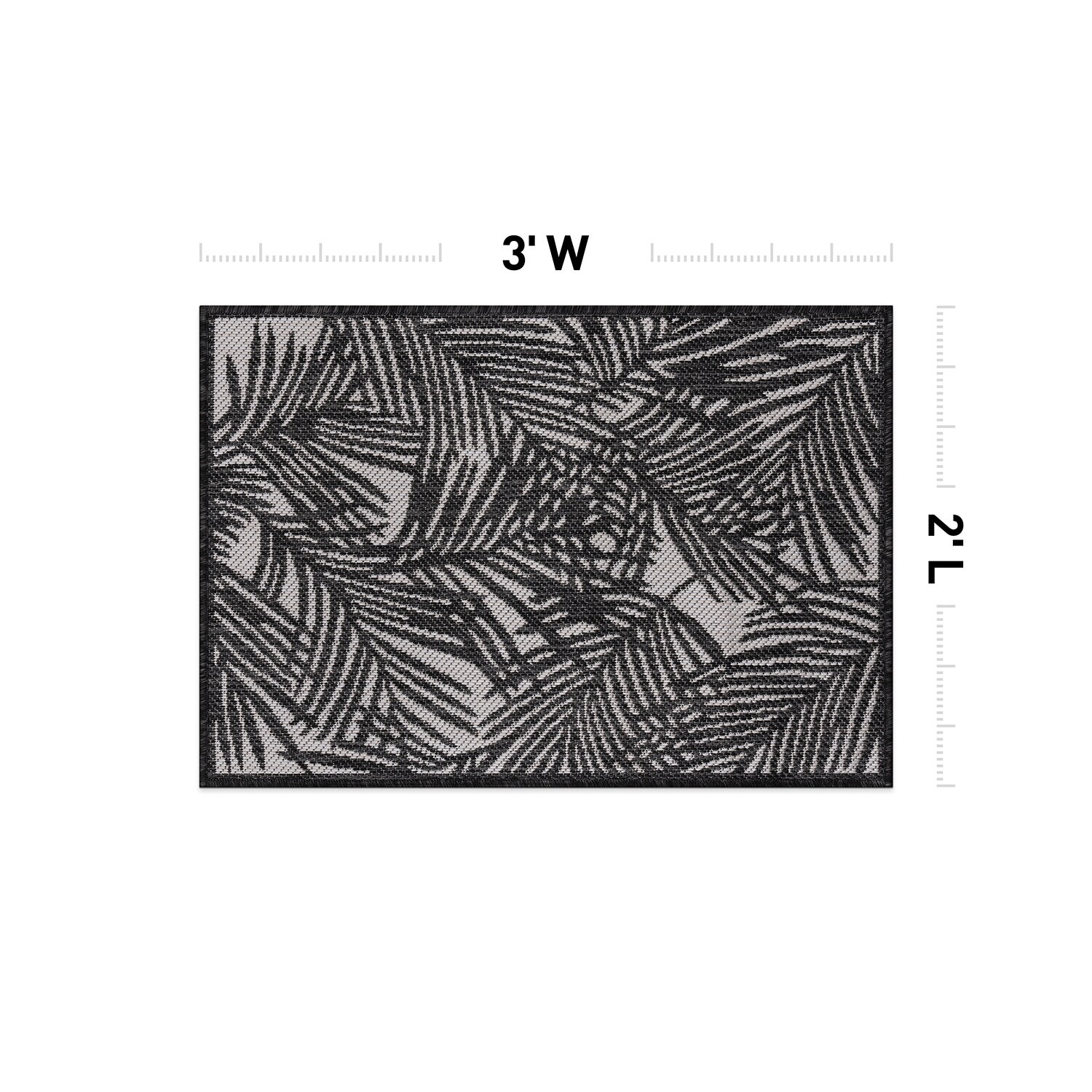 World Rug Gallery 118BLACK2X3 rugs - View #3