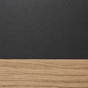 Black With Wood Plank