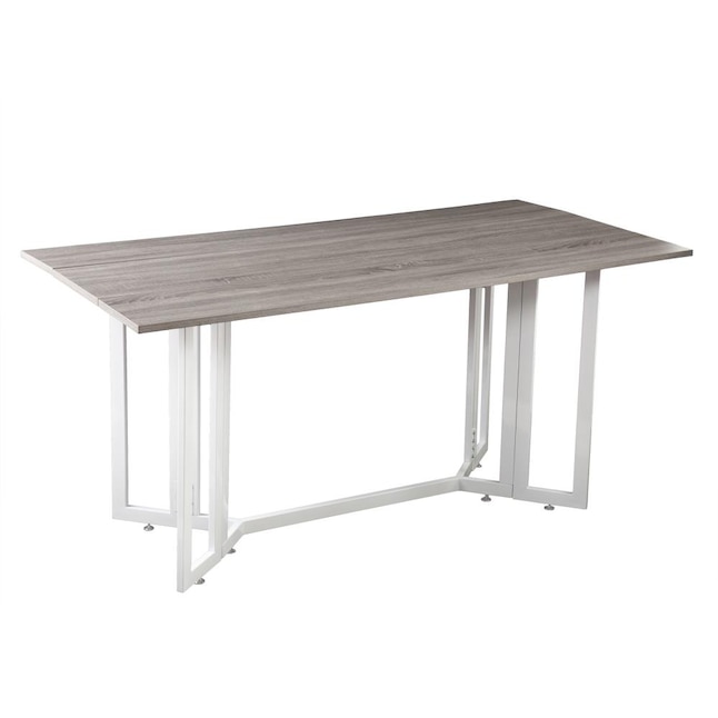Holly Martin Driness Weathered Gray, White Drop Leaf Kitchen Table