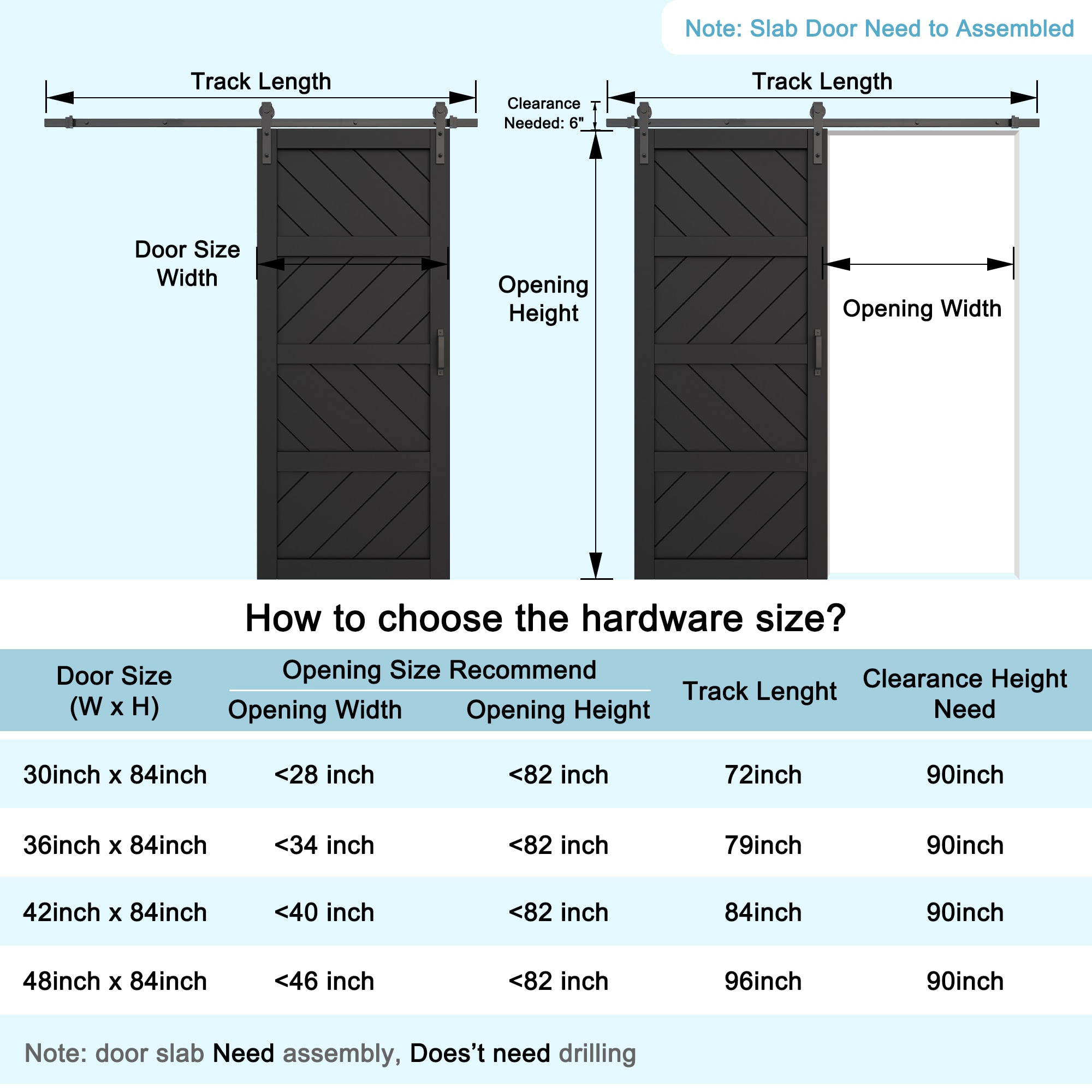 JUJUBON IN-BDBL-4L-42 Barn-Doors - View #7