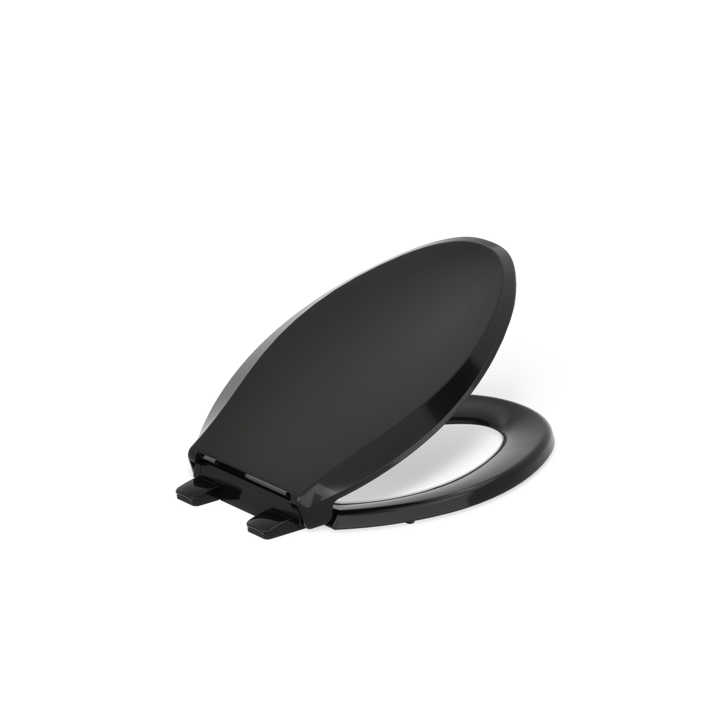 KOHLER - Plastic Black Elongated Toilet Seat