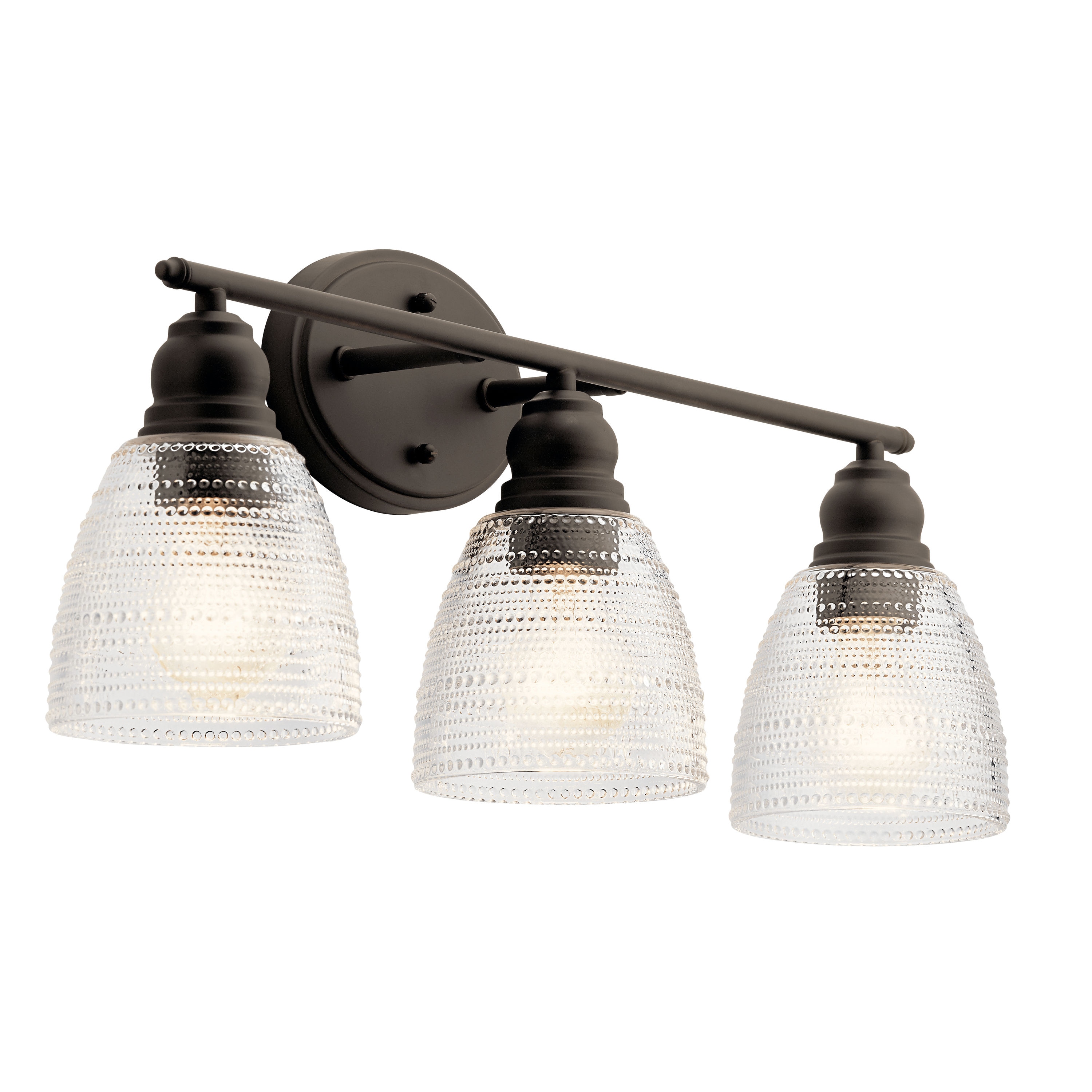 Kichler 45697OZ Karmarie 25-in 3-Light Olde Bronze Transitional Vanity Light