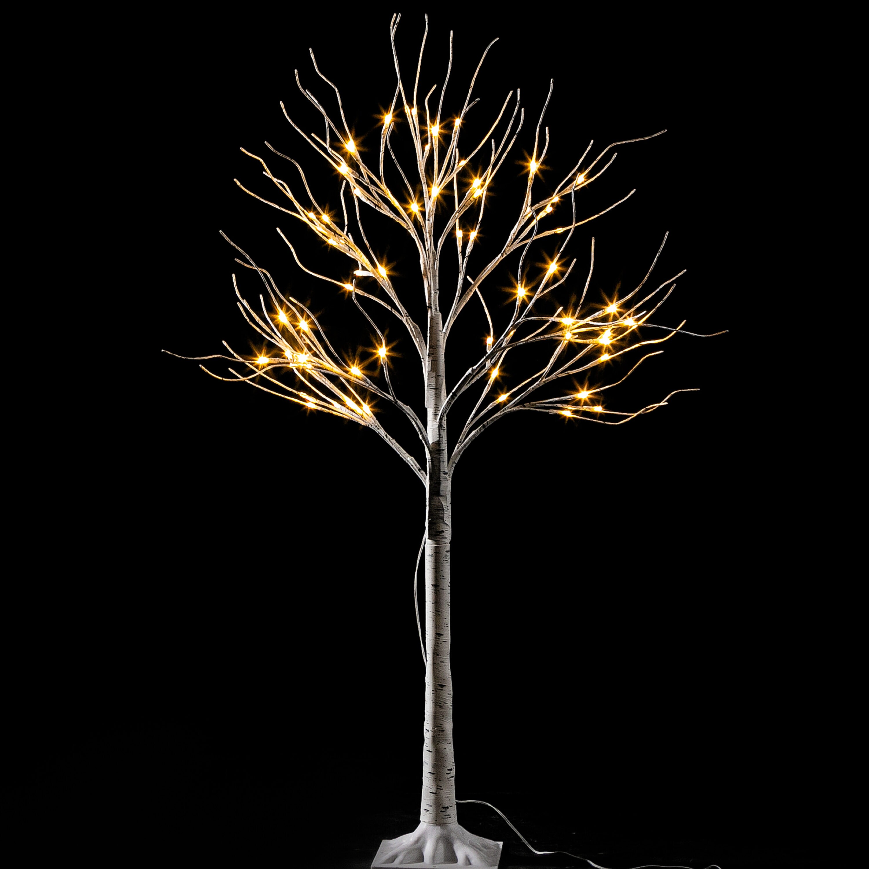 Joiedomi 48-in Tree Free Standing Decoration with White LED Lights at ...