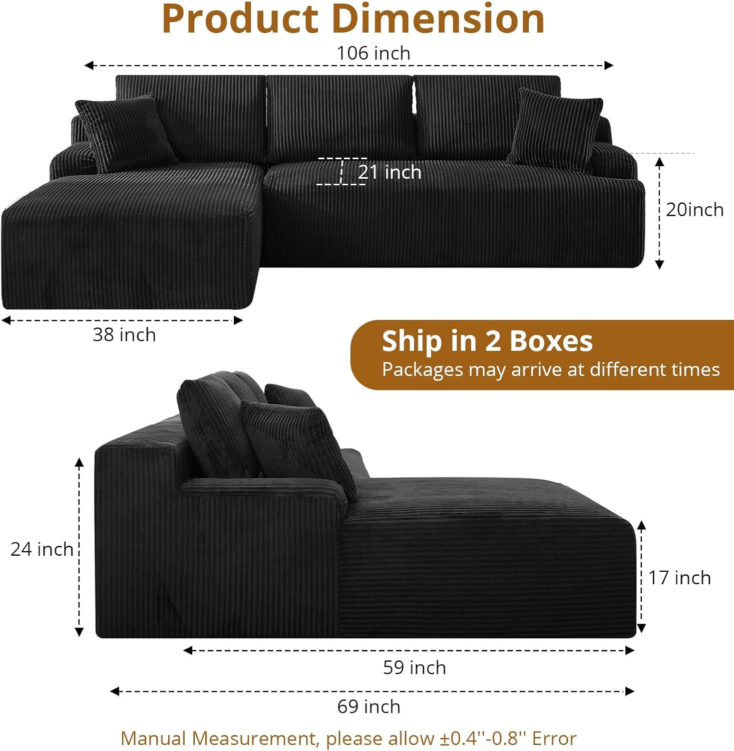 Garvee CJH-PHO-34RPYB3R Sofas-Loveseats - View #3