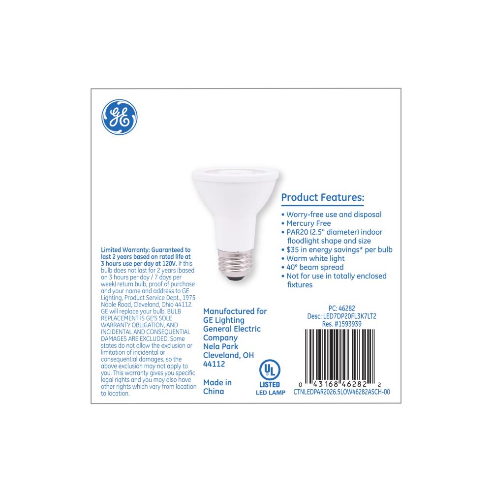 GE 46282 Led-Flood-Spot-Light-Bulbs - View #4