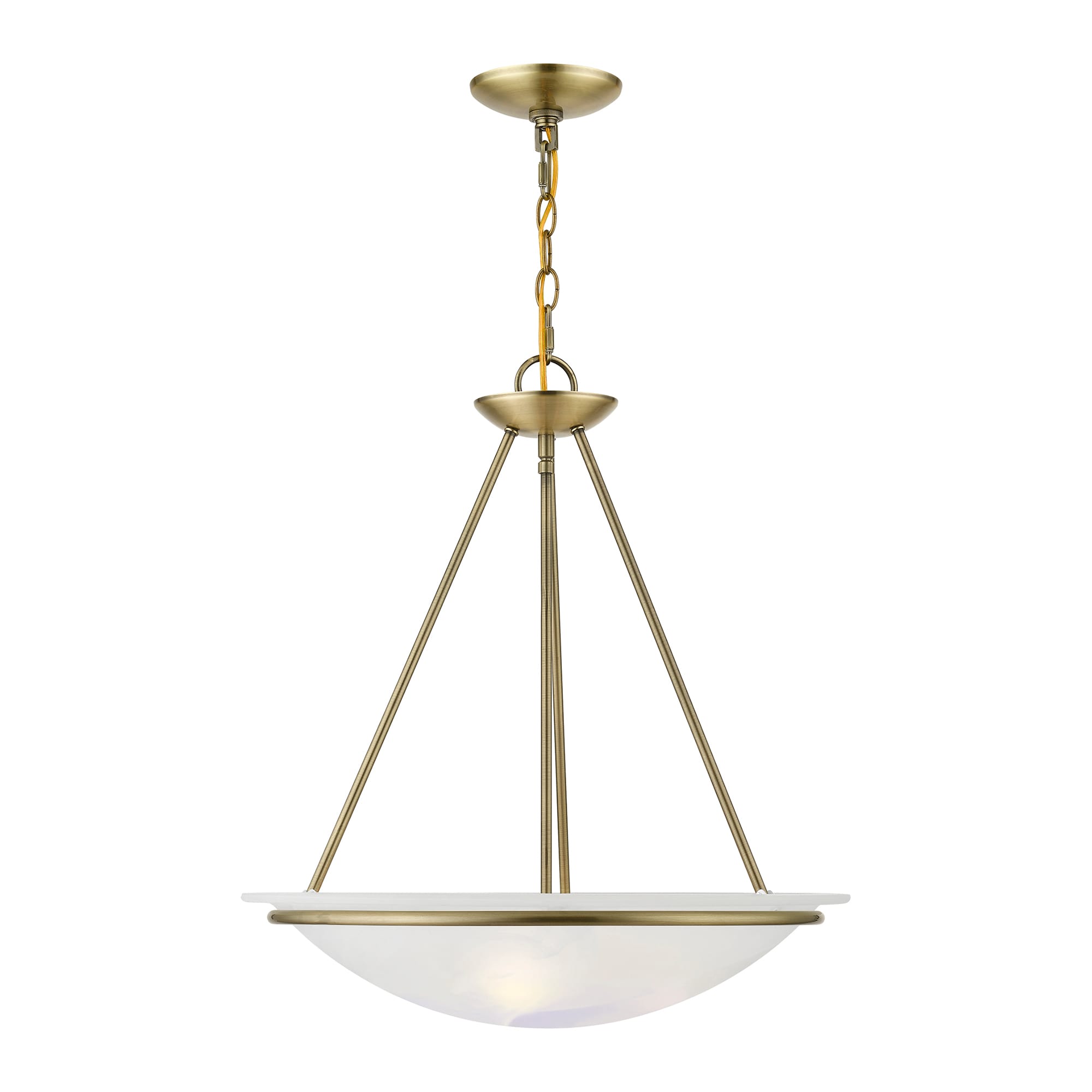 brass bowl pendant light