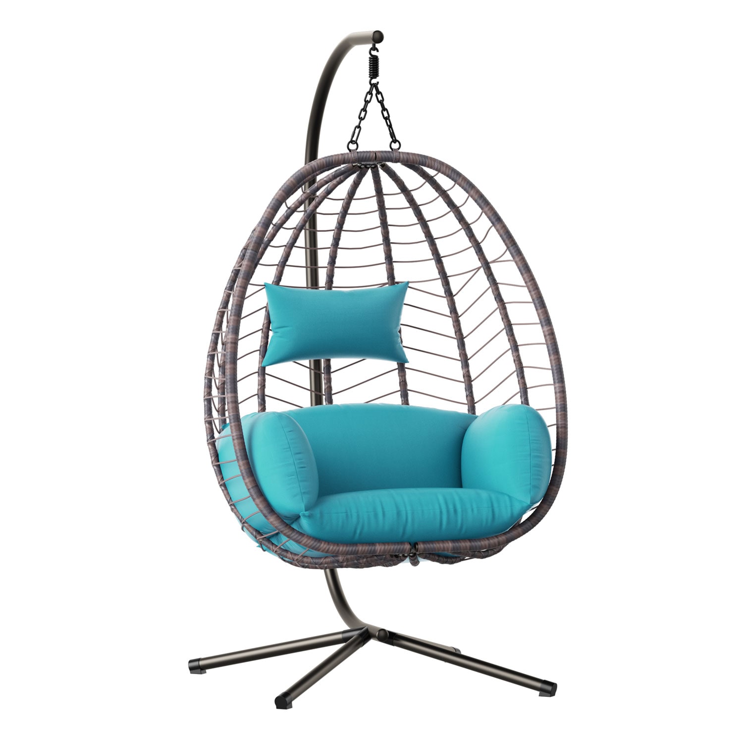 ALAULM LS-EGGCHAIR-BLUE Swing-Gliders - View #2