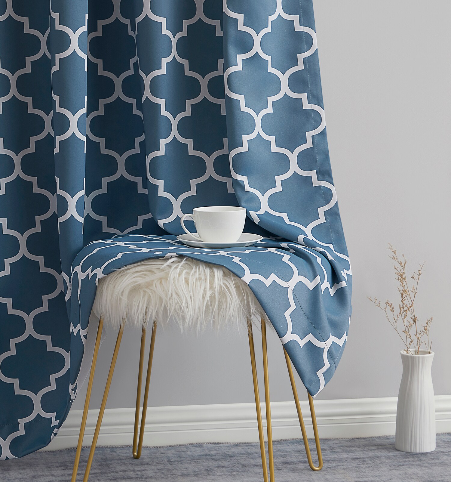 HLC.me LTTCPRNT-54DSTYBL curtains - View #3
