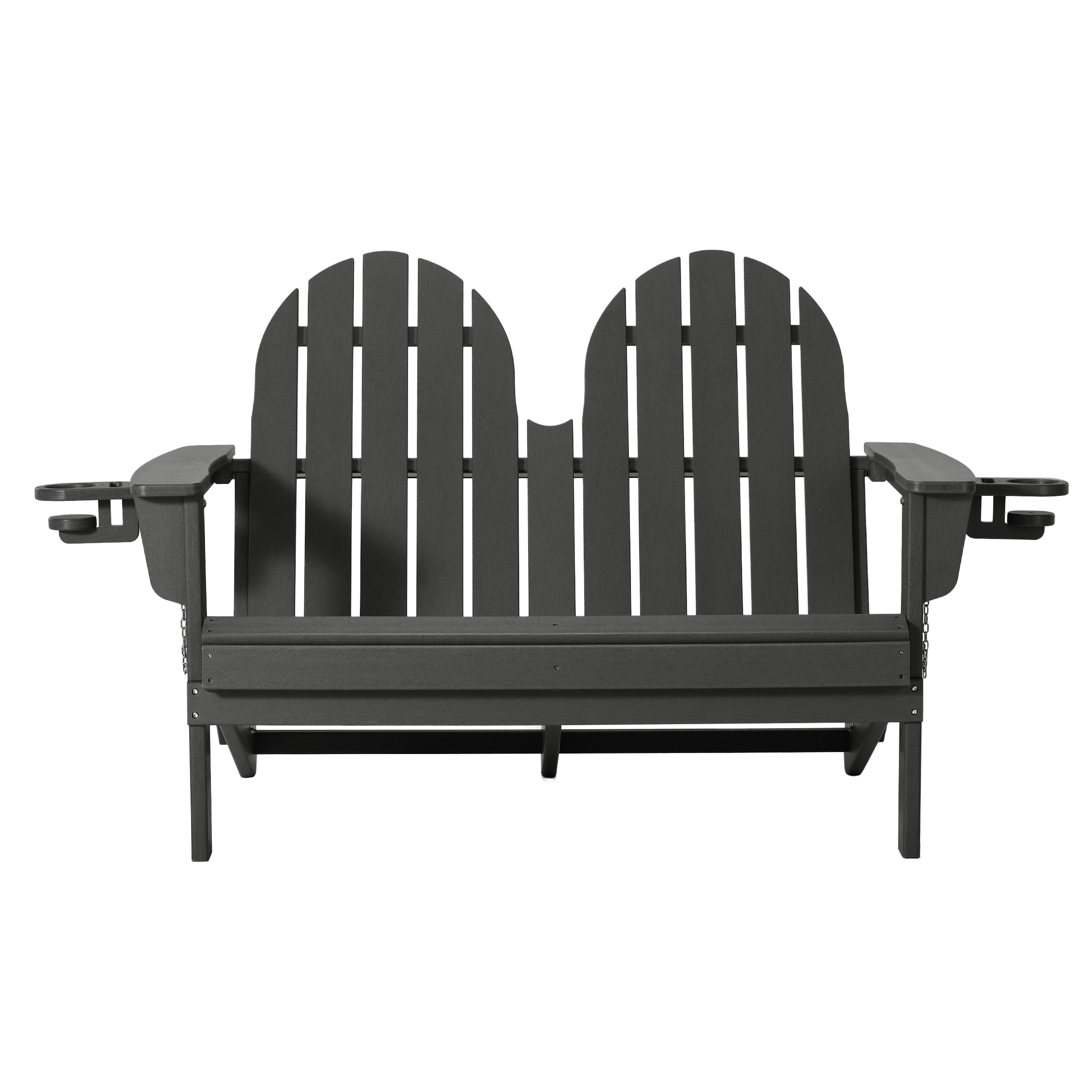 Costaelm  Savannah 49 Inch Outdoor Patio HDPE Adirondack Folding Garden Bench
