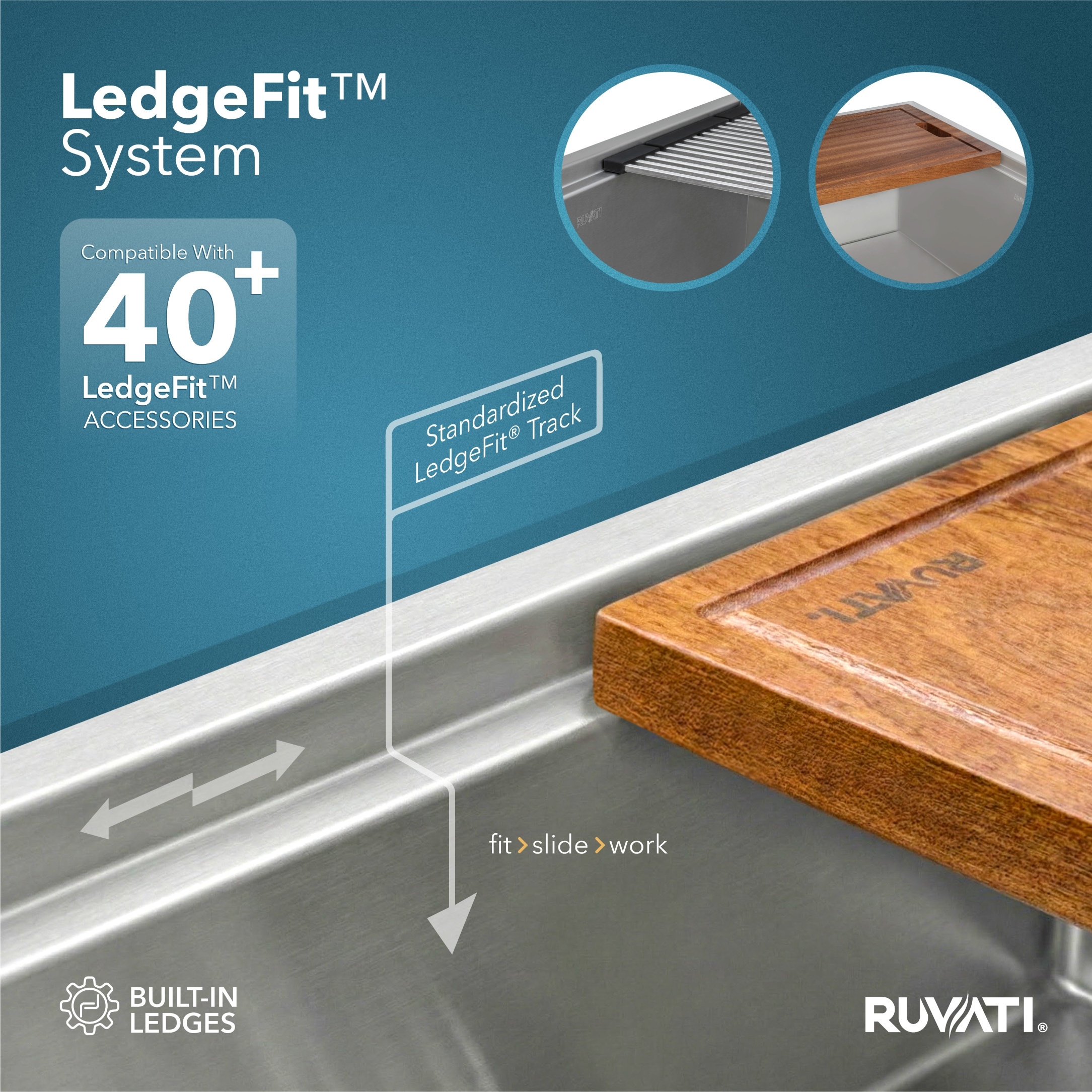 Ruvati RVH8320 Kitchen-Sinks - View #6
