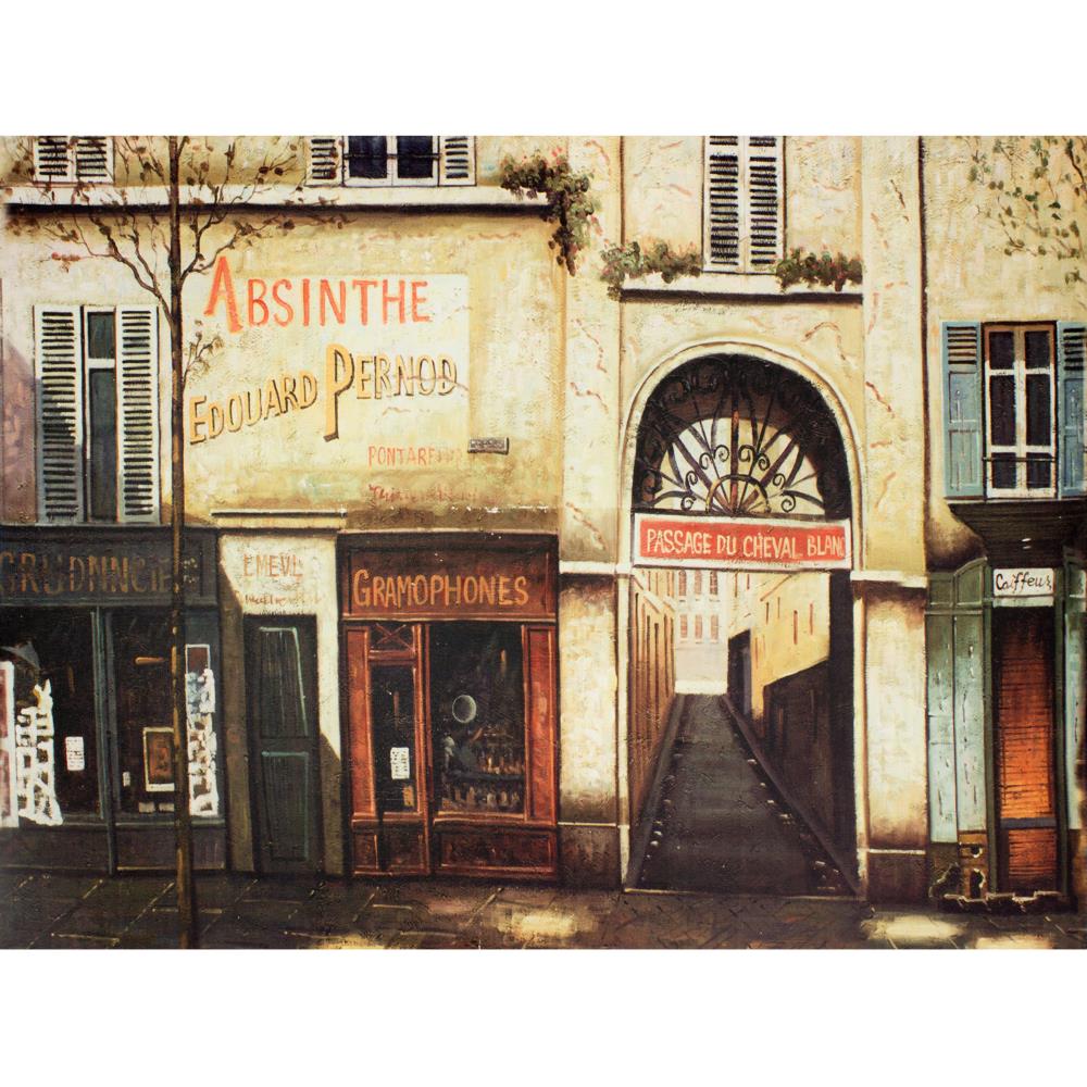 Red Lantern CAN-ART-CAFE1 23.5-in H x 31.5-in W Places Print on Canvas