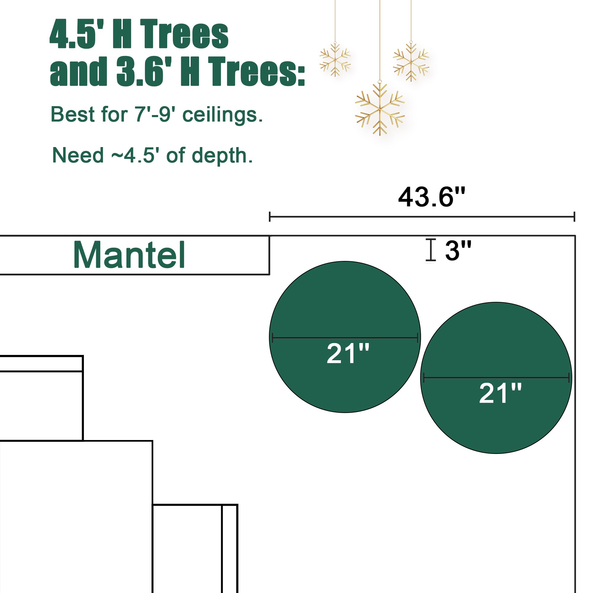 LuxenHome WHAP1807 Artificial-Christmas-Trees - View #16