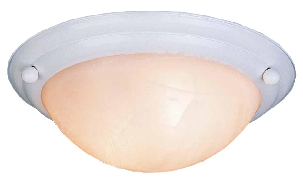  LWLUM566824 Abilene 2-Light 15.5-in Textured White Flush Mount Light