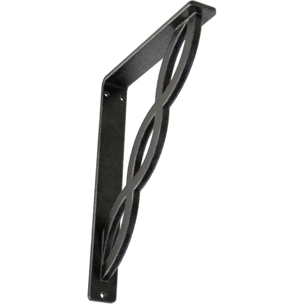 Ekena Millwork BKTM01X07X10SLOAPW Loera 7.5-in x 1.5-in x 10-in Gray Wrought iron Mounting bracket
