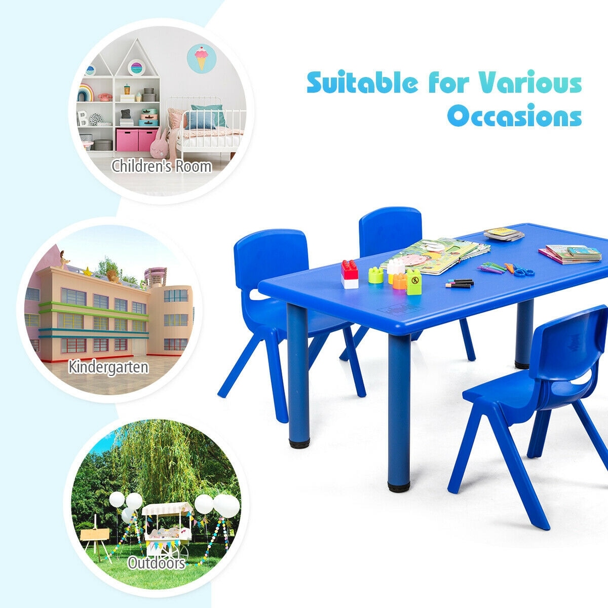CASAINC WF-HYSN-64567BL Kids-Play-Tables - View #6