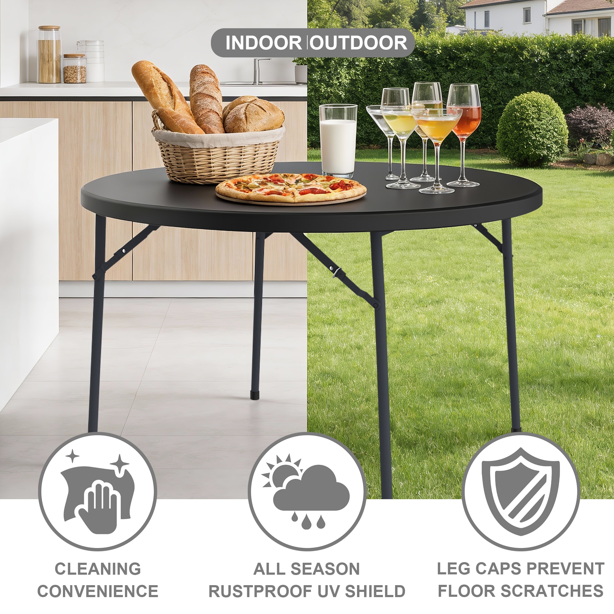 Yardgrace BSHTSC48YBK1 Folding-Tables - View #3