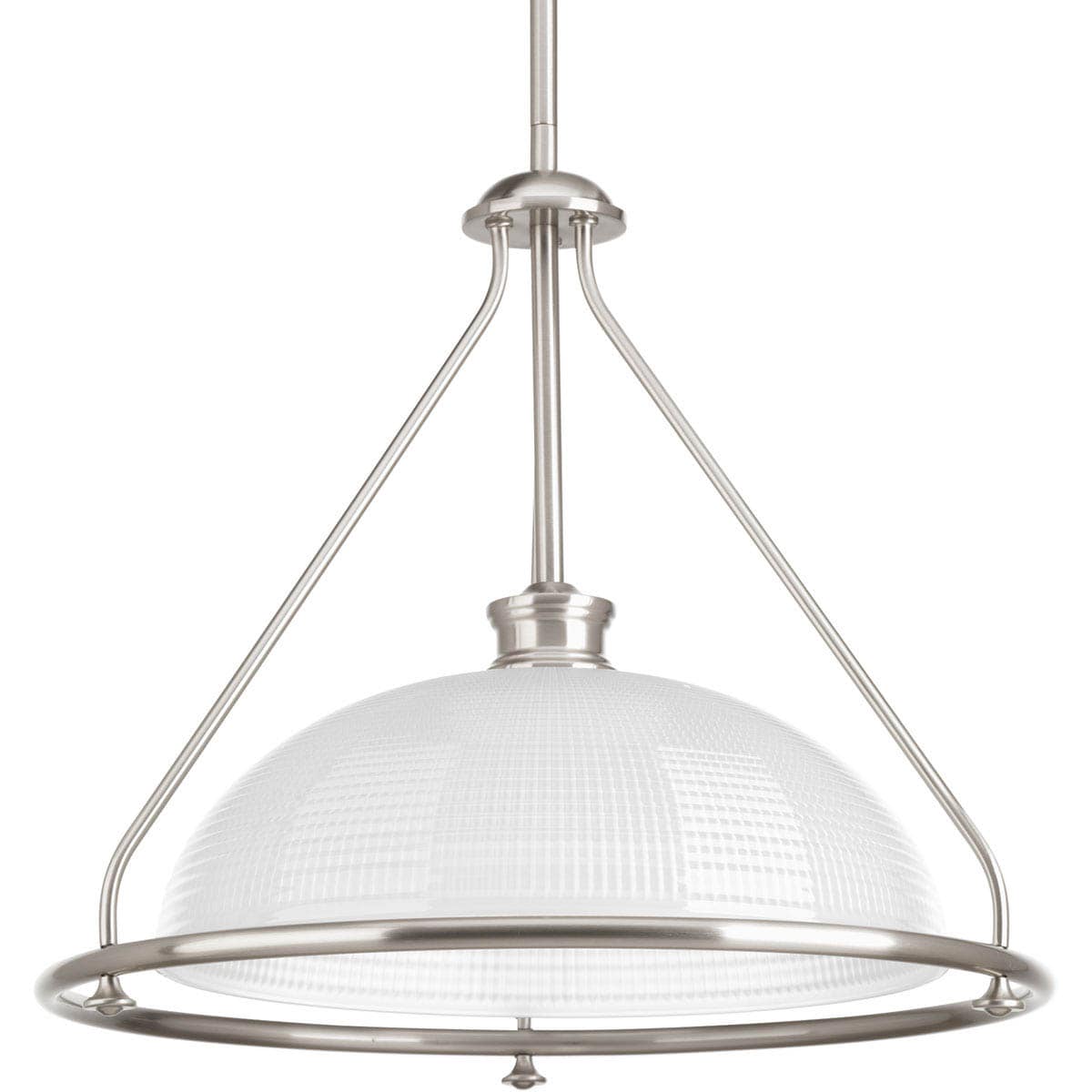 Progress Lighting P5119-09 Lucky Brushed Nickel Transitional Chandelier
