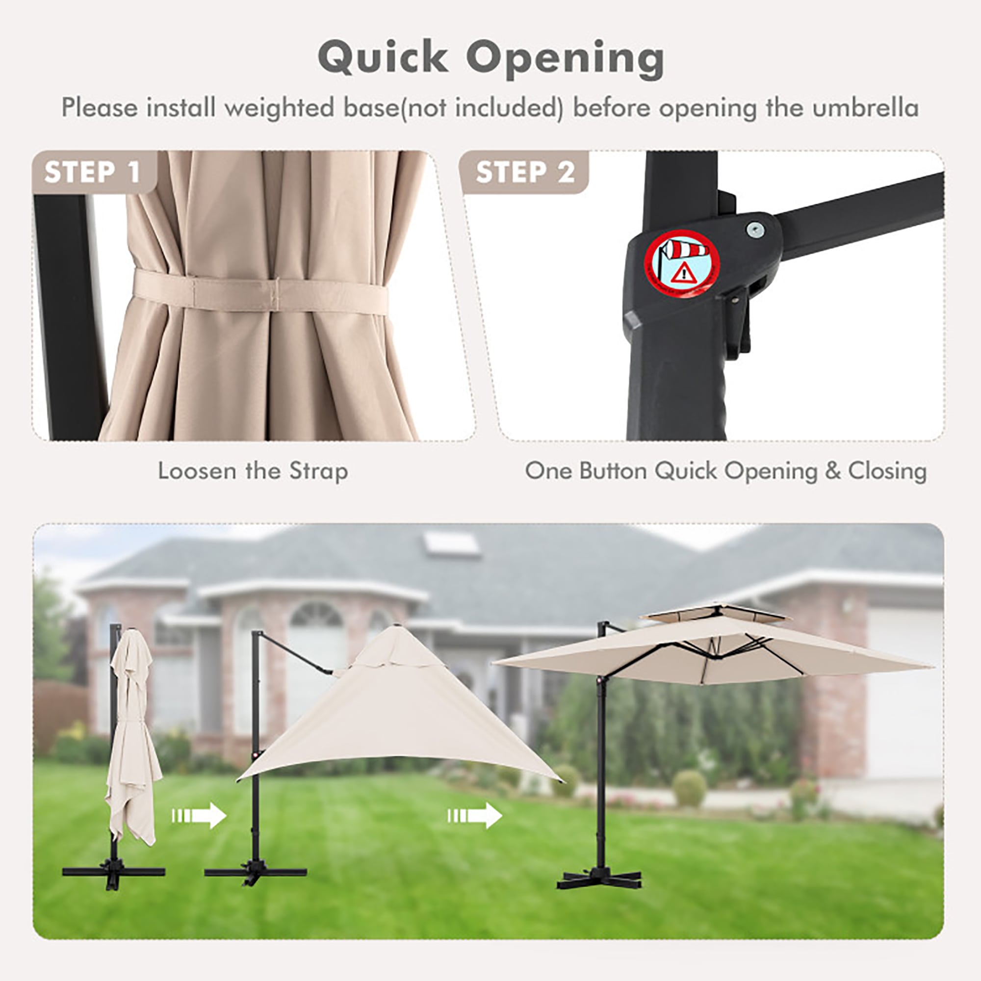 CASAINC WF-SM-11RD Umbrellas-2 - View #6