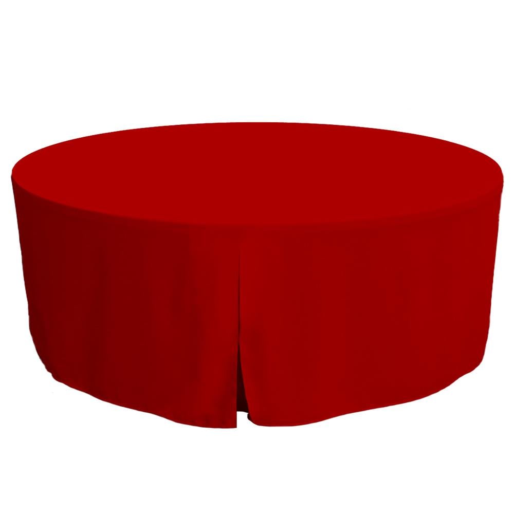 WestPoint Home 028828404442 Tablevogue Table Cover Collection Fitted Indoor/Outdoor Red Table Cover for 72-in round
