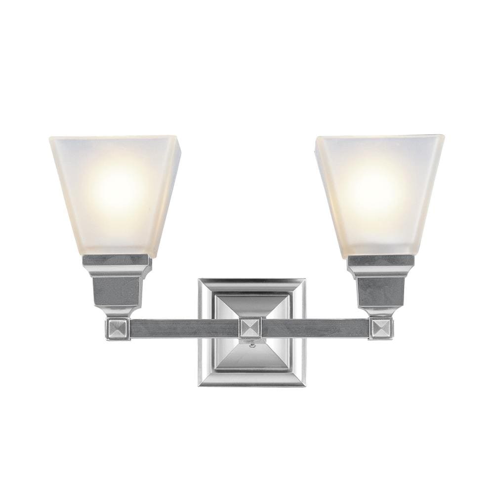 Livex Lighting 1032-91 Mission 2 -Light Brushed Nickel Transitional Vanity light