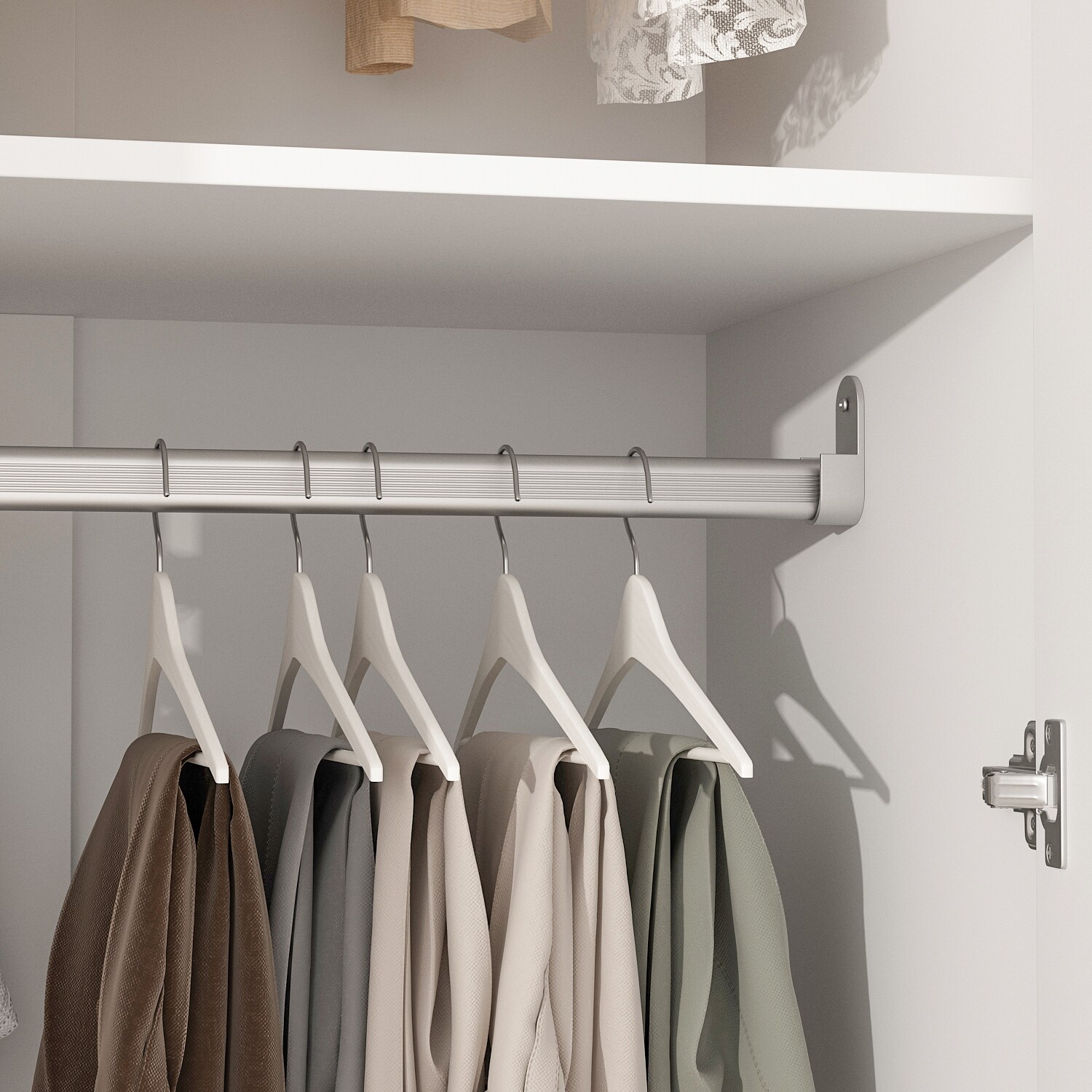 Wiki Contemporary Wardrobe 4 Shelves 1 Hanging Rail 2 Sliding