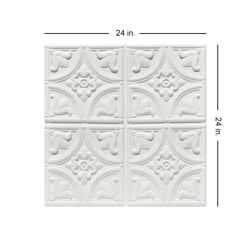 From Plain to Beautiful in Hours 148WM-24X24-10 Ceiling-Tile - View #6